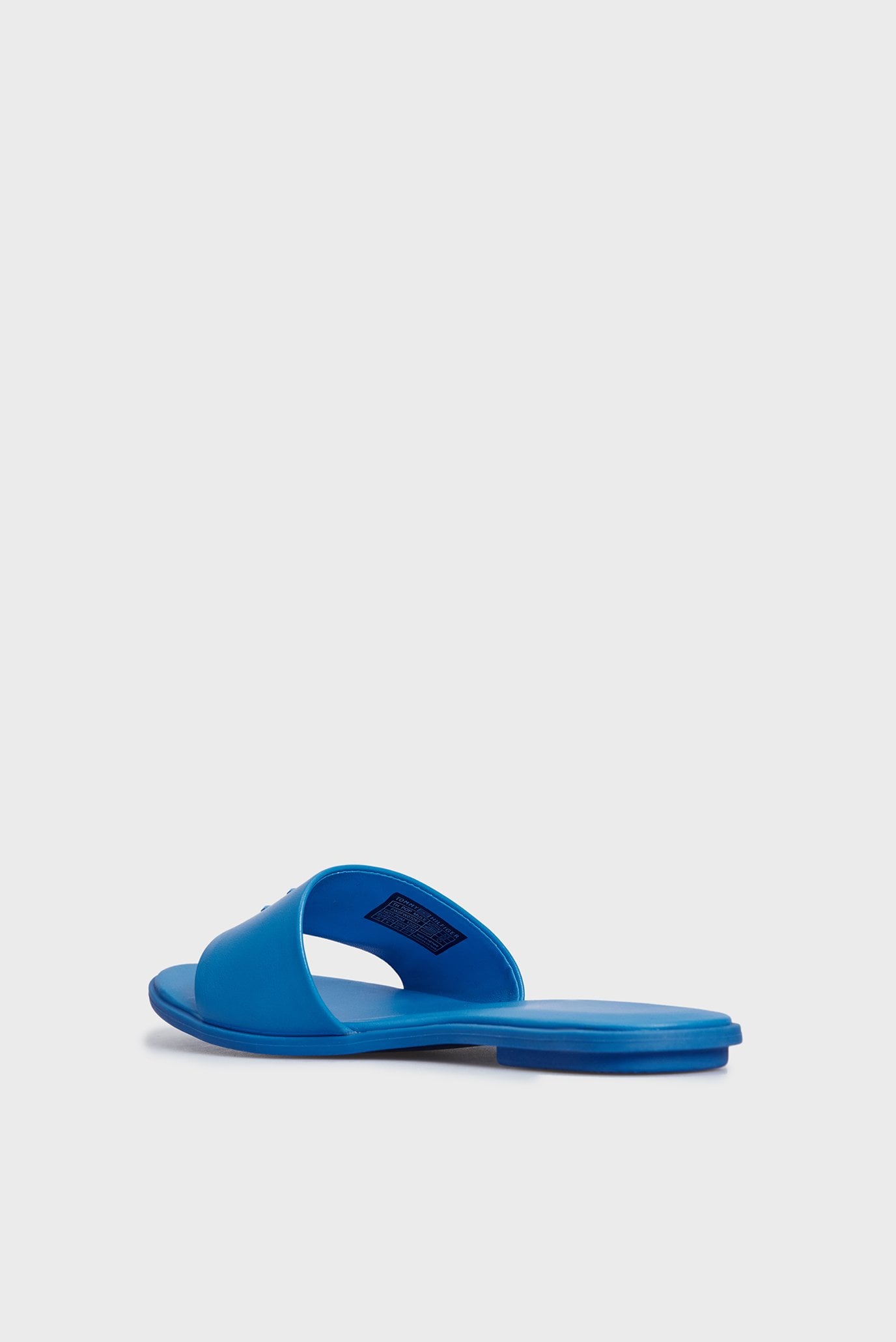 Женские синие кожаные слайдеры TH POP MULE 5