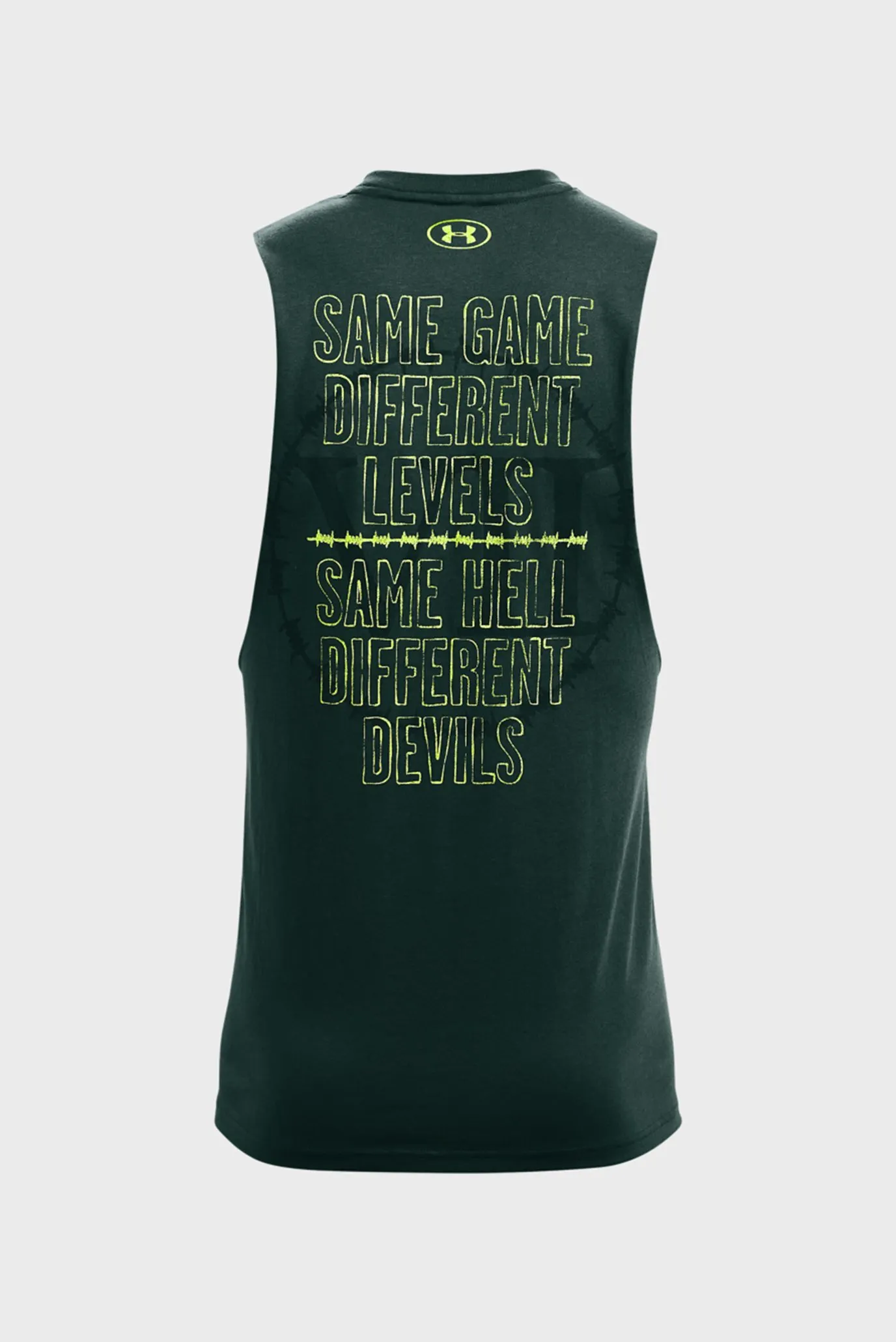 Мужская зеленая майка UA Pjt Rock Same Game Tank-GRN 7