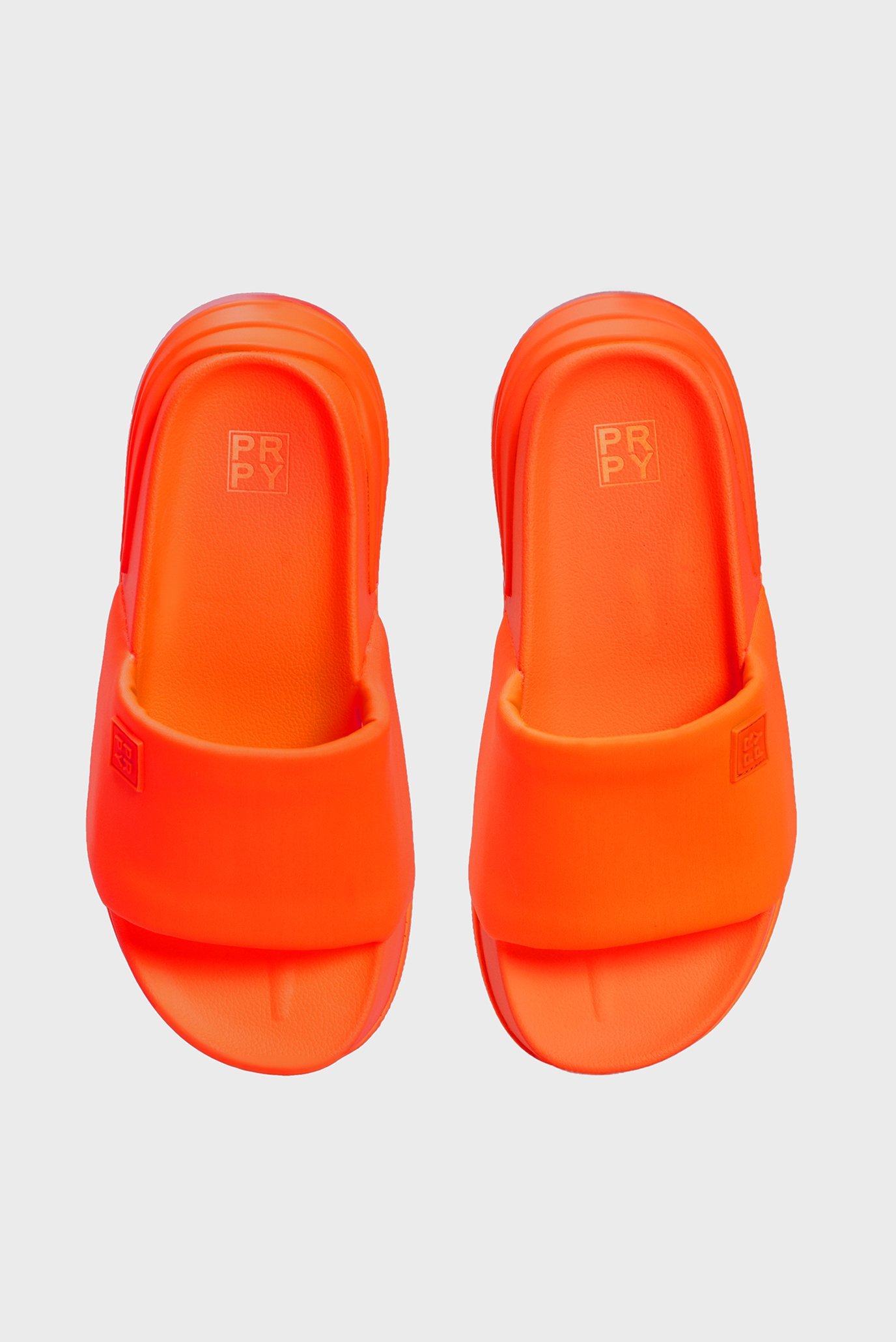 Женские оранжевые кожаные слайдеры Addison 4