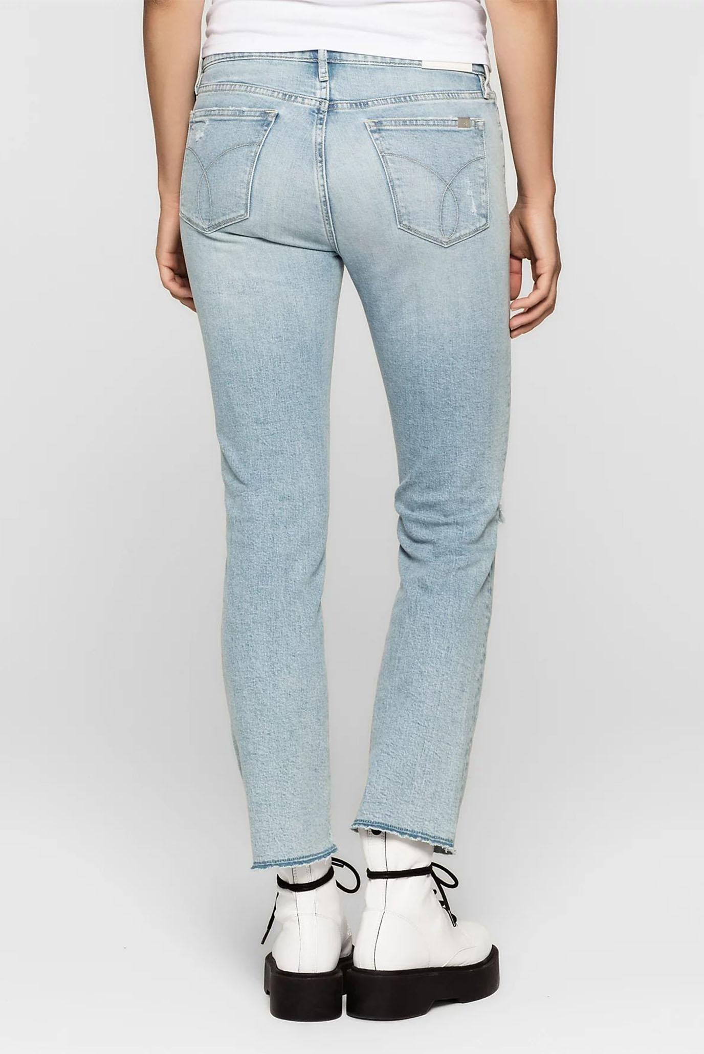 Джинсы/MR Straight Cropped Raw-Kyoto Blue Comf 3