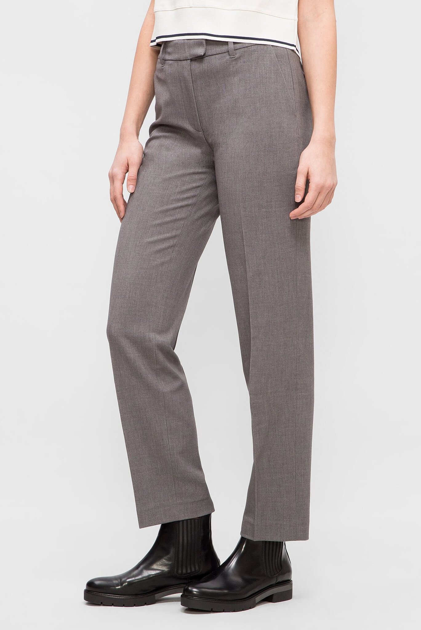 Женские серые чиносы LEONI STRAIGHT PANT 2