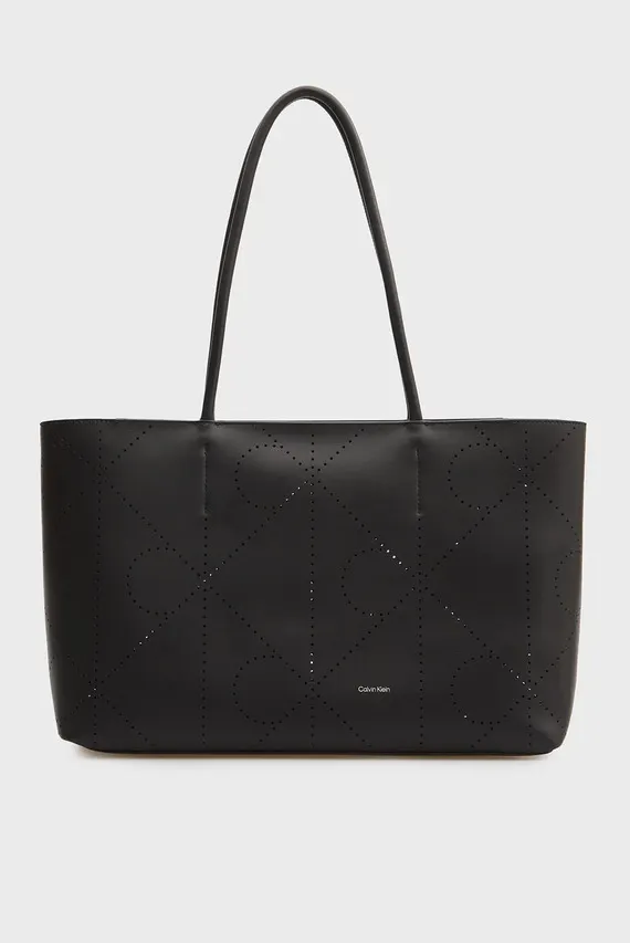 Сумка EMBLEM AOP PERFOR LTHR TOTE Calvin Klein