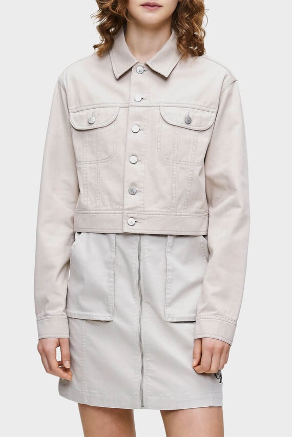 Ветровка CROPPED TWILL JACKET Calvin Klein Jeans Ветровка CROPPED TWILL JACKET Calvin Klein Jeans