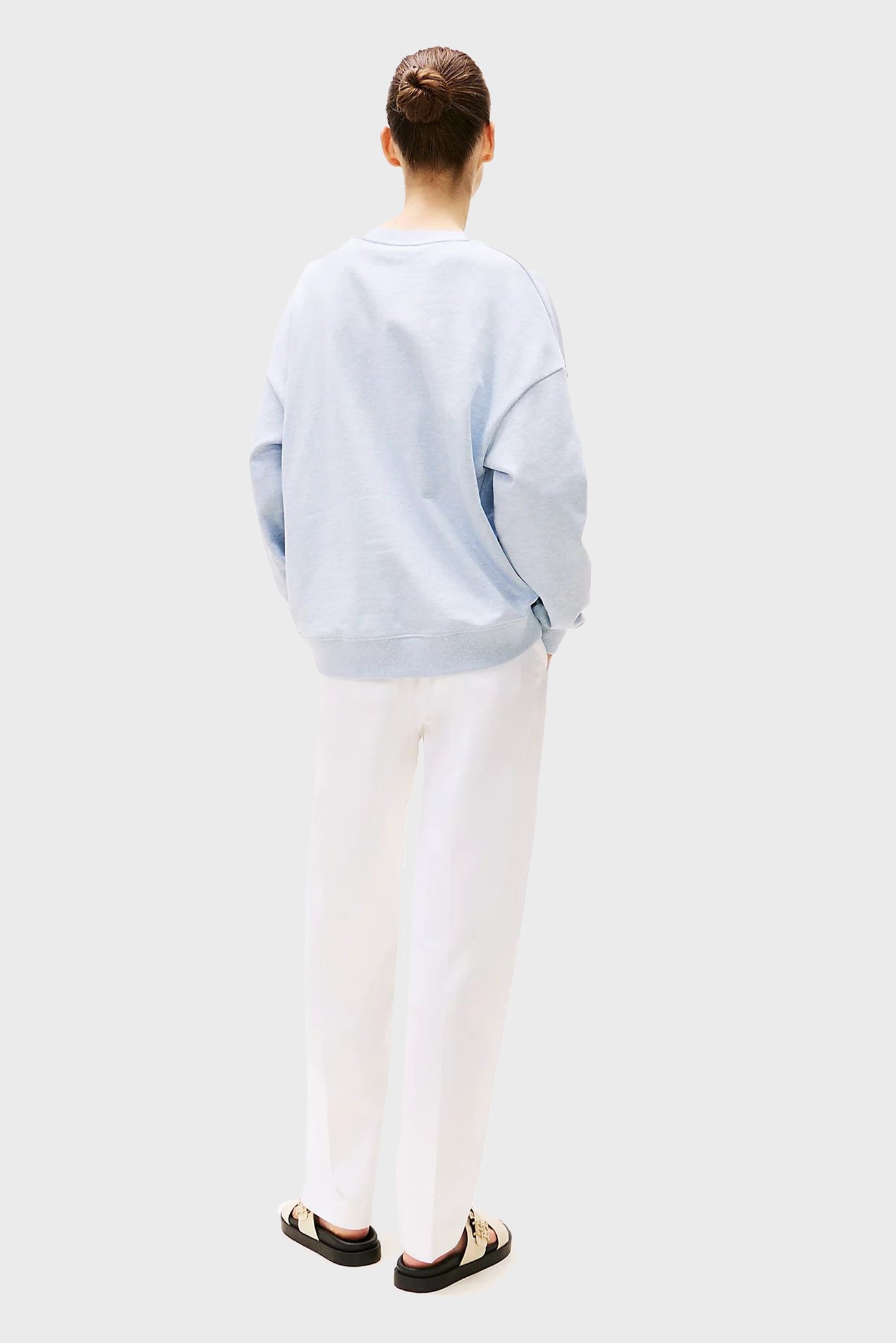 Женский голубой свитшот BOXY OUTLINE FLAGTommy Hilfiger Женский голубой свитшот BOXY OUTLINE FLAG 3