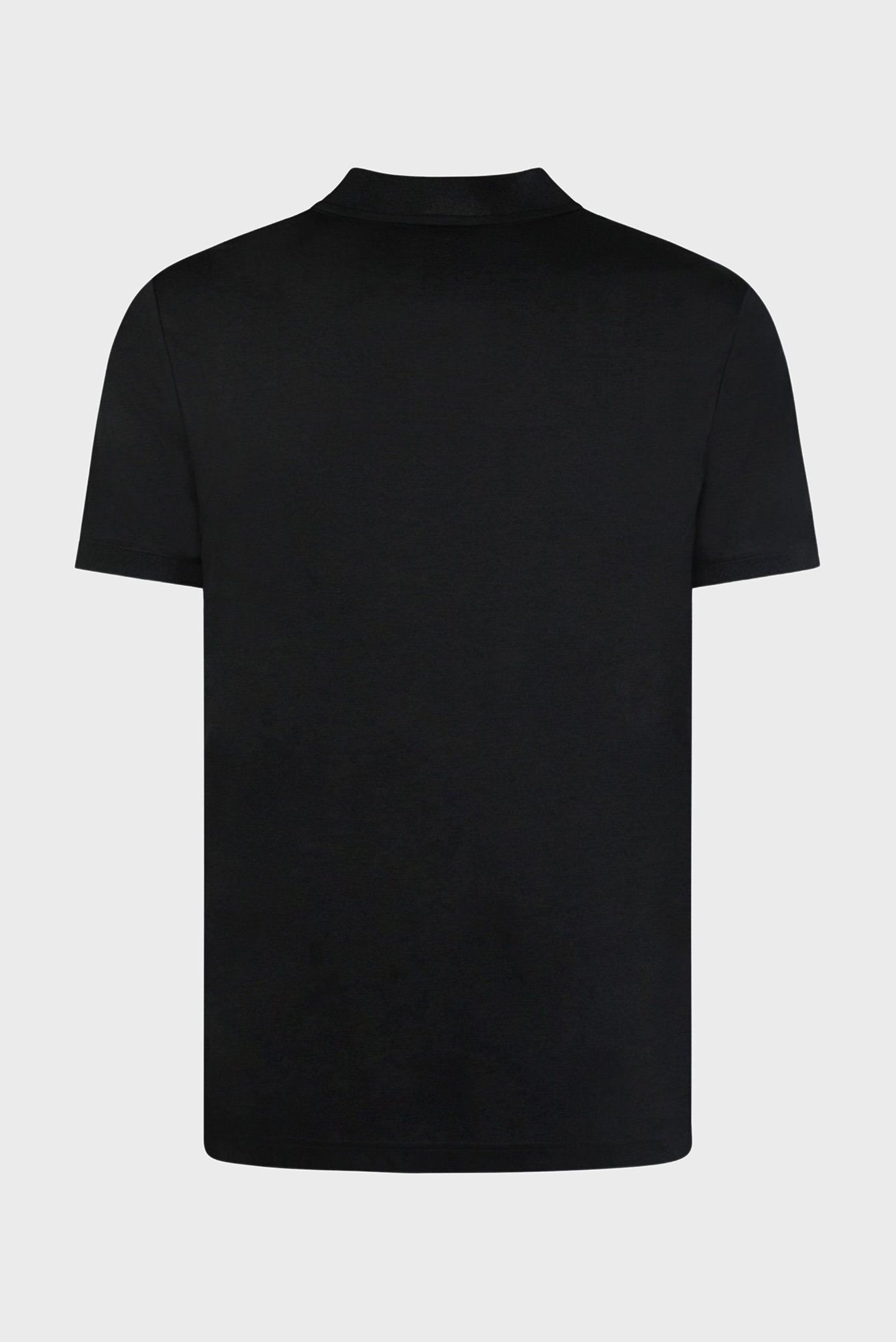 Мужское черное поло SMOOTH COTTON STAND 2