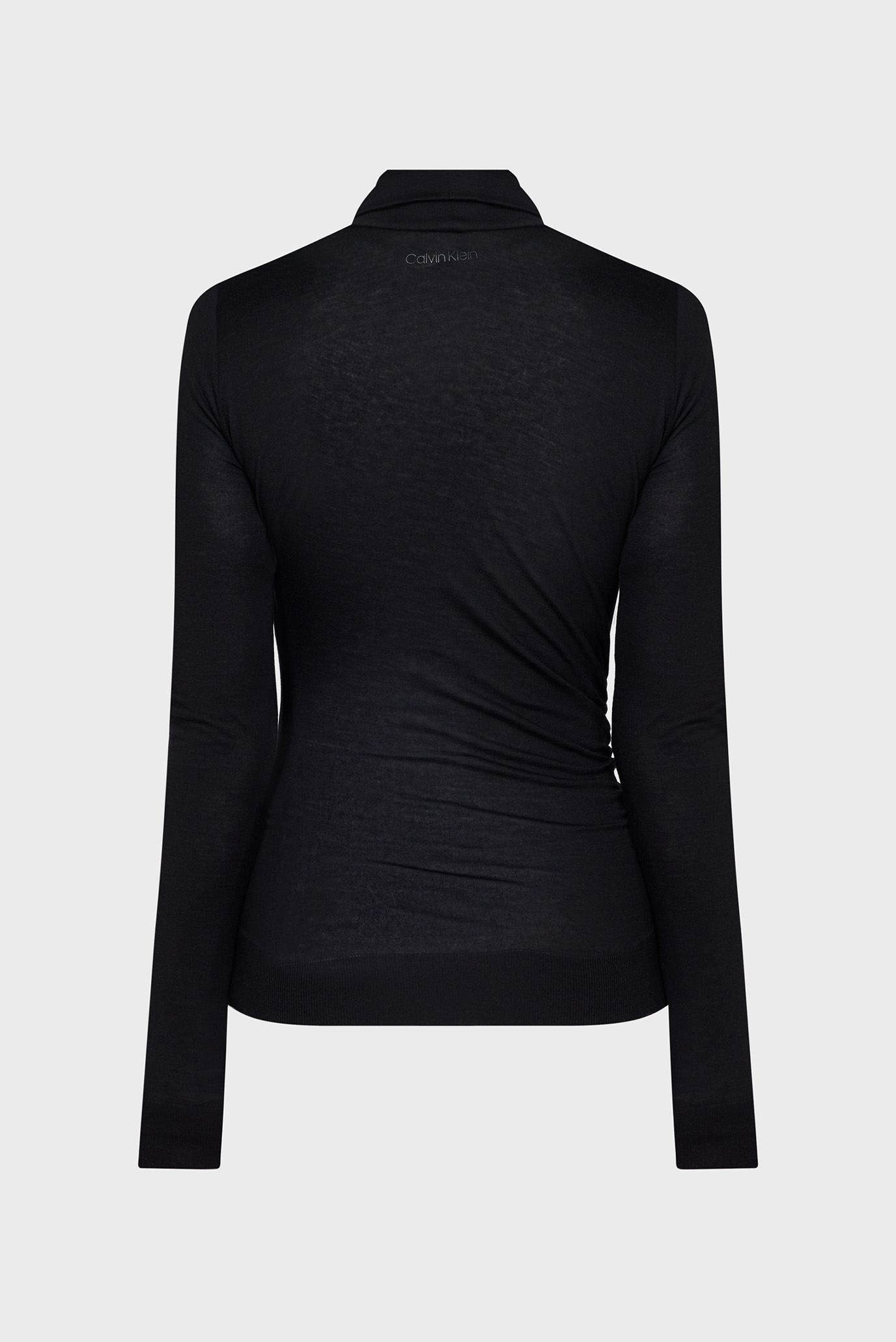 Женский черный гольф GATHERED WAIST LYOCELL LS TOP 5