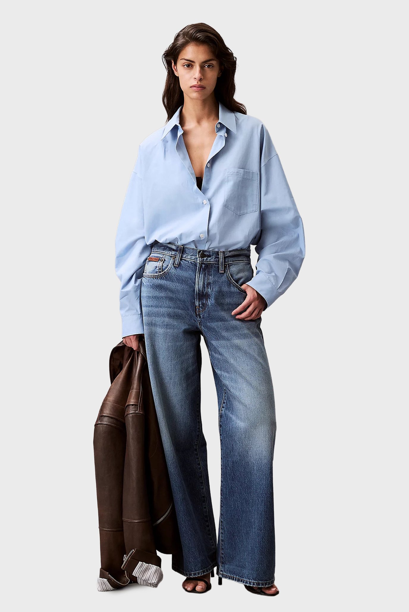 Рубашка Lustrous CTTN LS Oversized ShirtCalvin Klein Рубашка Lustrous CTTN LS Oversized Shirt 2