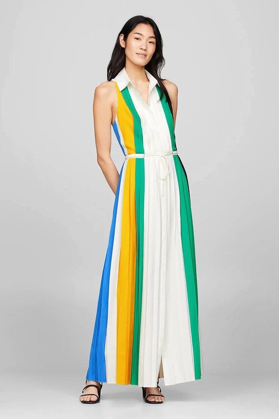 Платье THC PREPPY PLEATED MAXI DRESS