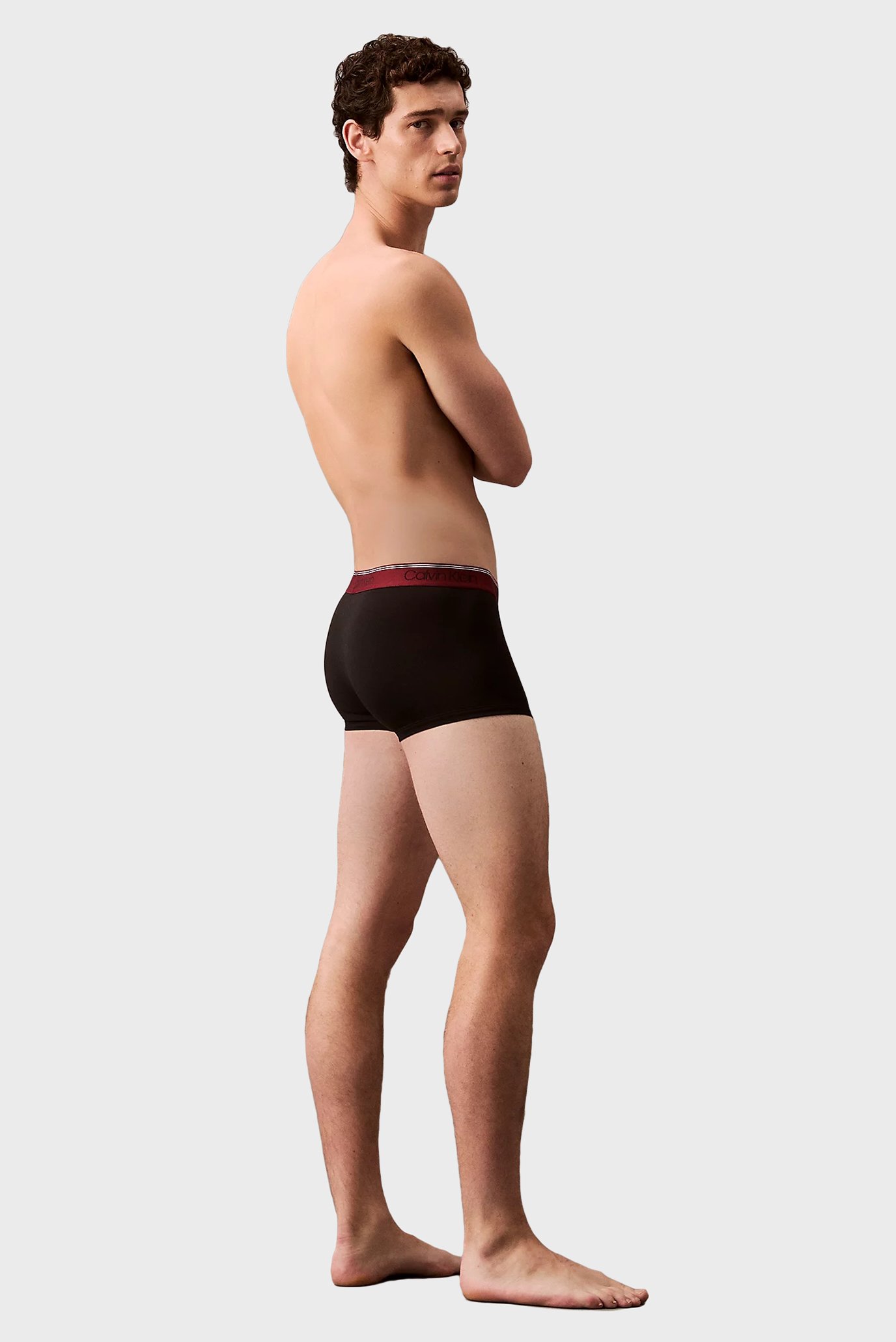 Мужские черные боксеры (з шт) LOW RISE TRUNK 3PK 4