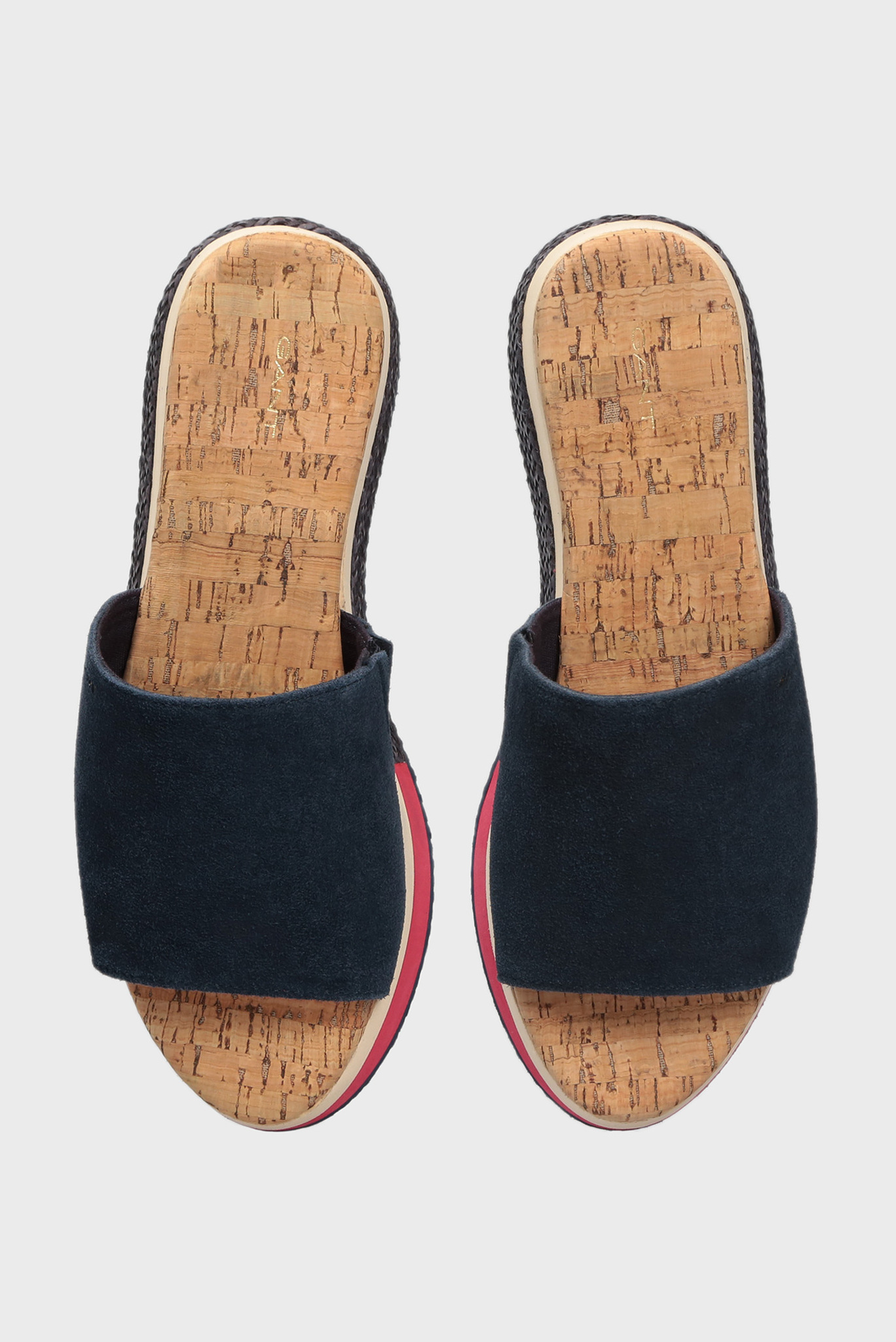 Женские синие замшевые слайдеры SANT ANA 4