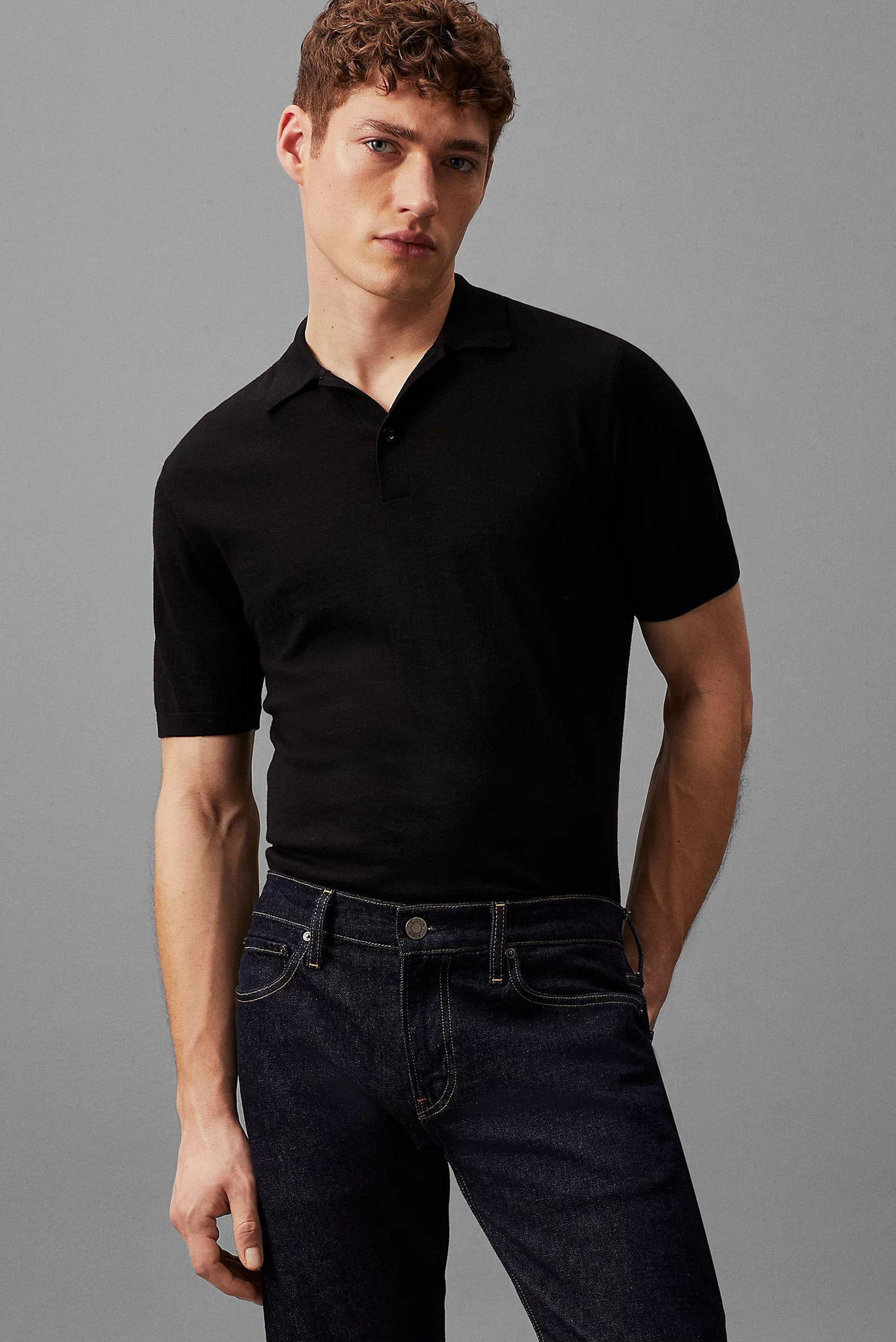 Поло COTTON SILK POLO SHIRT 1