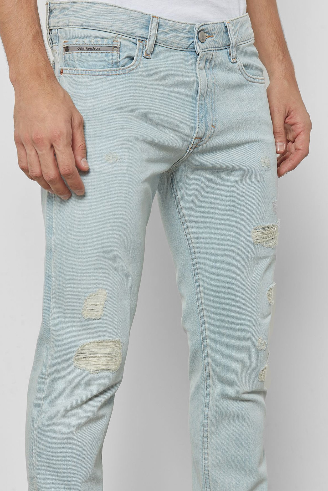 Джинсы Slim Straight - Berlin Blue DSTRCalvin Klein Jeans Джинсы Slim Straight - Berlin Blue DSTR 3