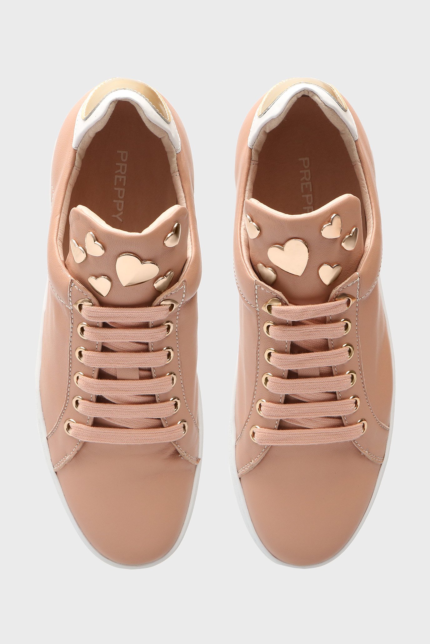 Женские бежевые кожаные сникеры Isabel 3