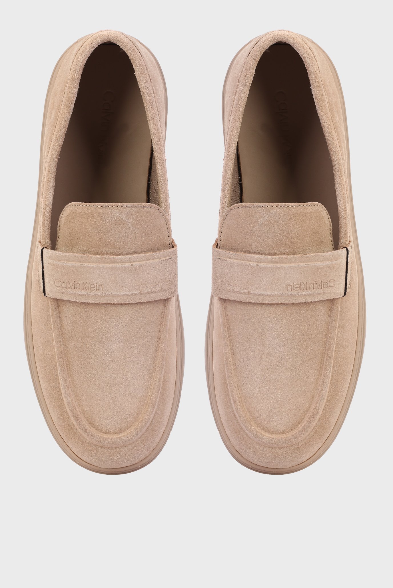 Мужские бежевые замшевые лоферы LOW TOP MOC HYBRID SUE 4