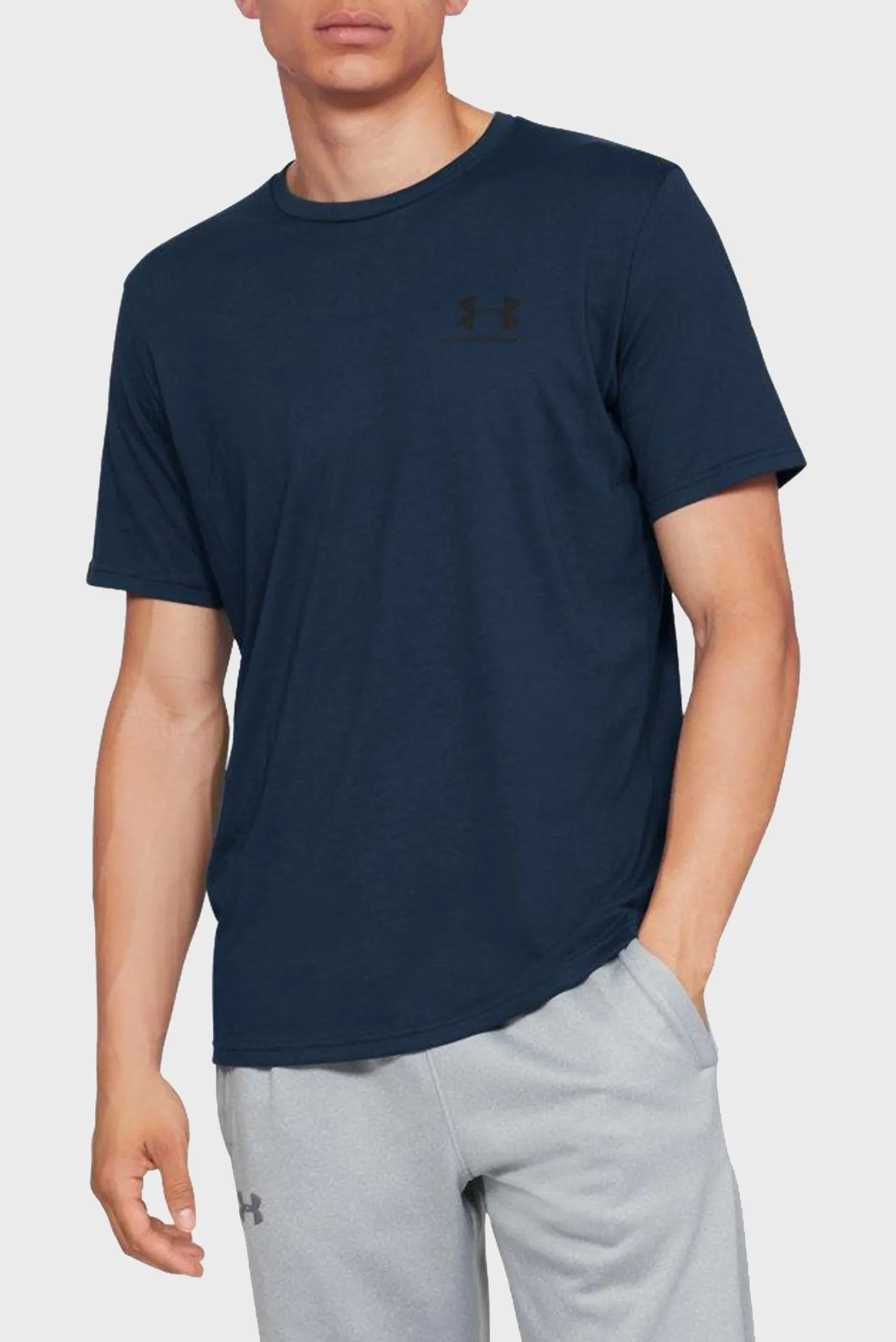 Мужская синяя футболка SPORTSTYLE LEFT CHEST SS 1