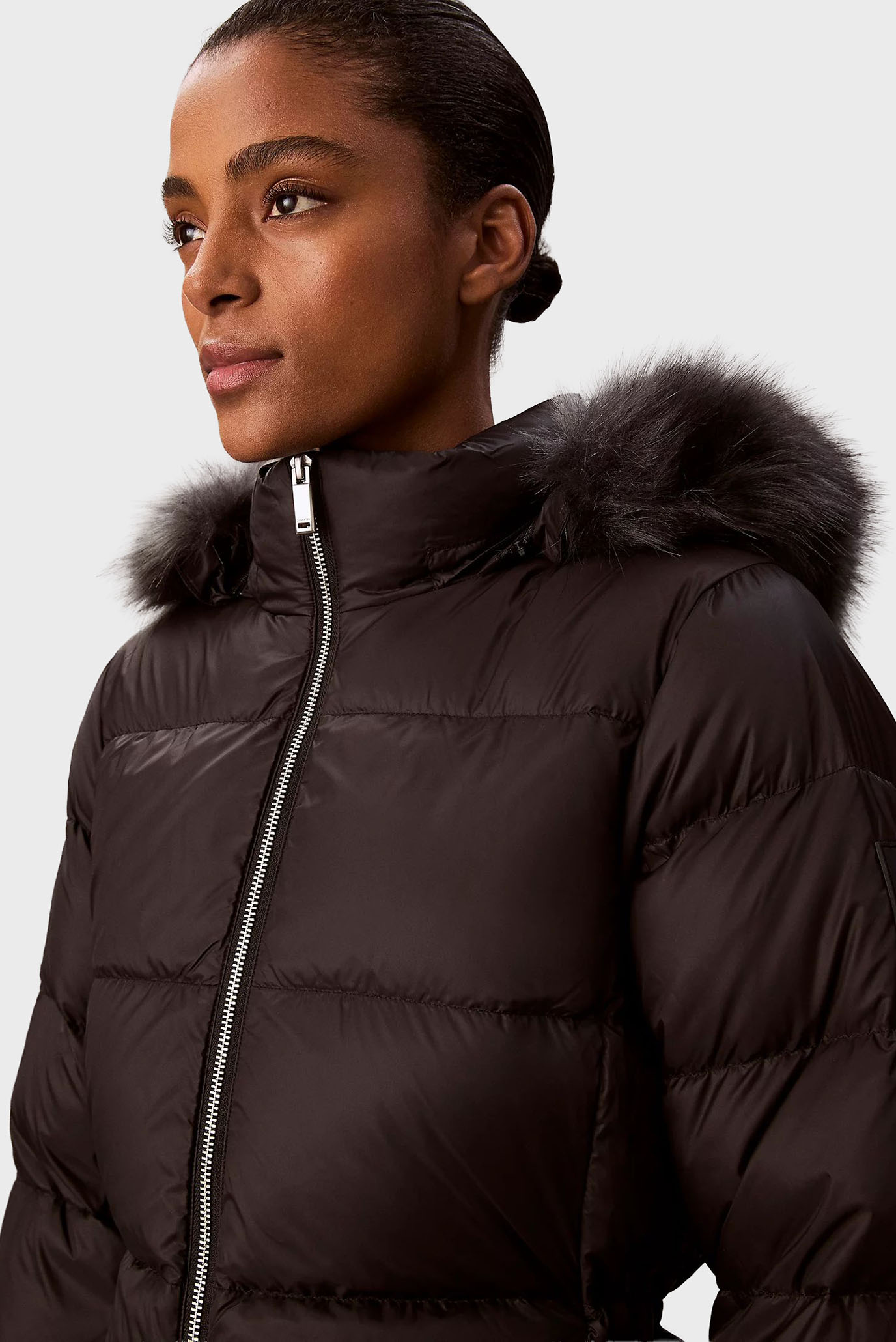 Куртка зимняя LONG DOWN JACKET WITH FUR 4