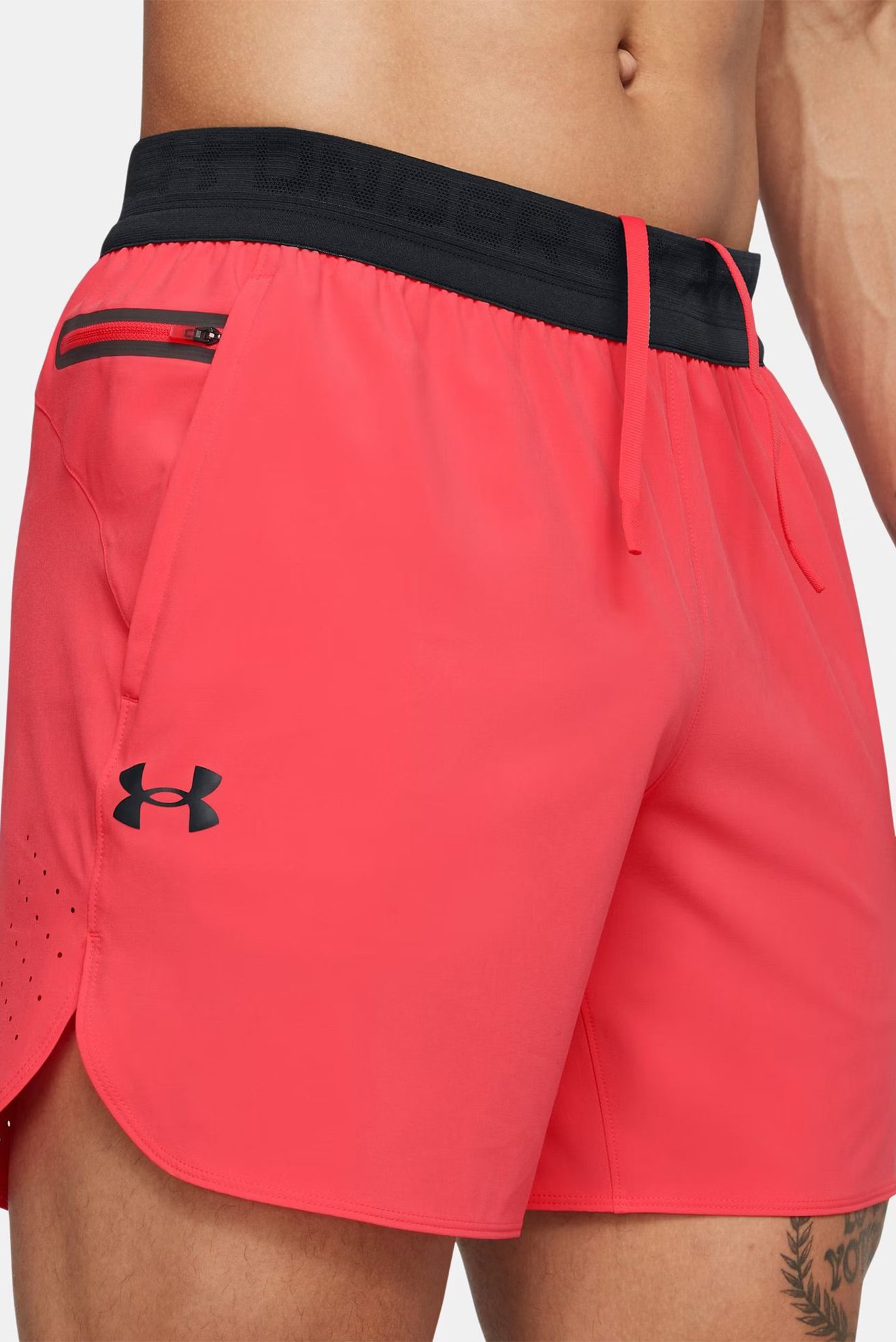 Мужские красные шорты UA Peak Woven Shorts 4