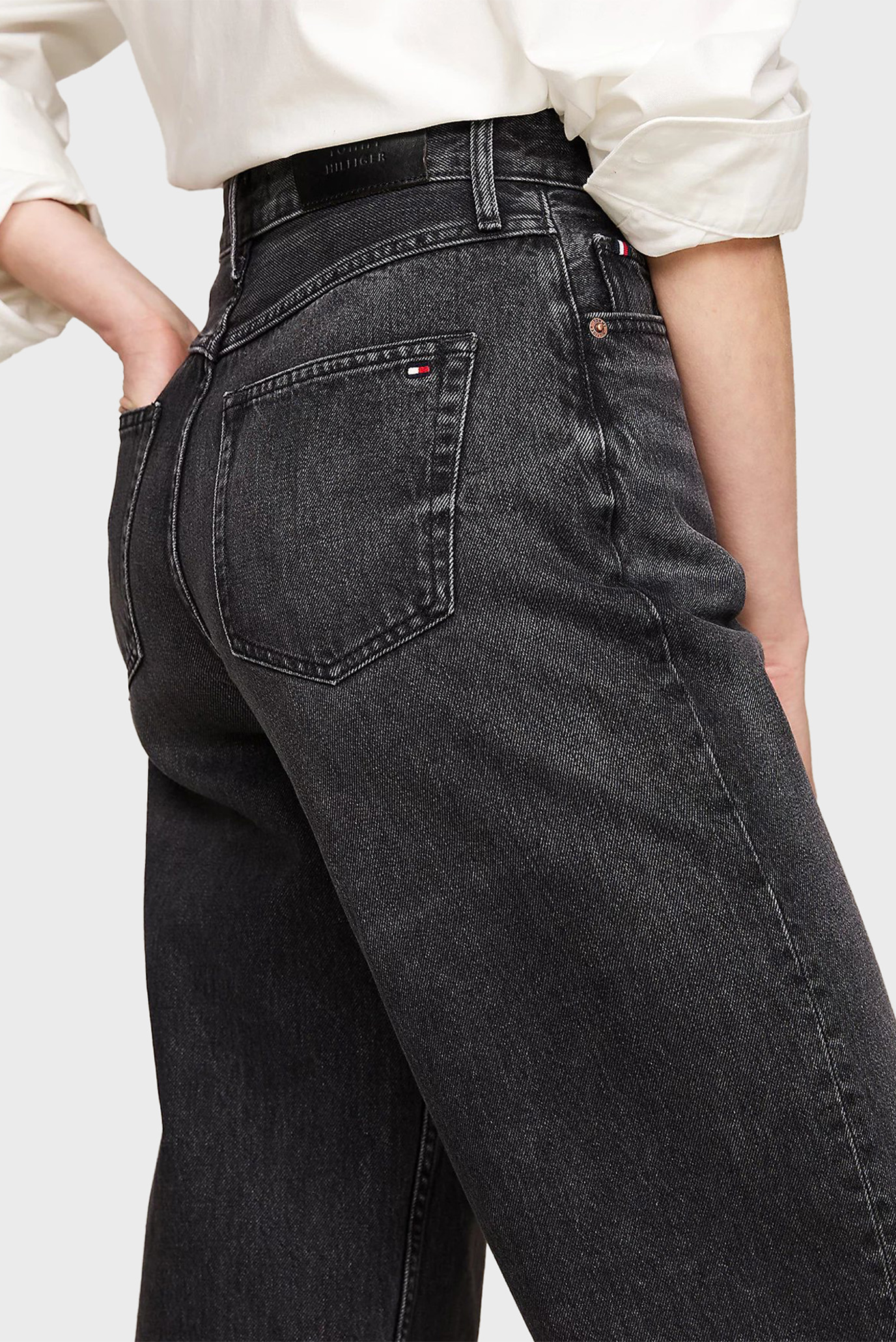 Женские черные джинсы RELAXED STRAIGHT HW CAL 4