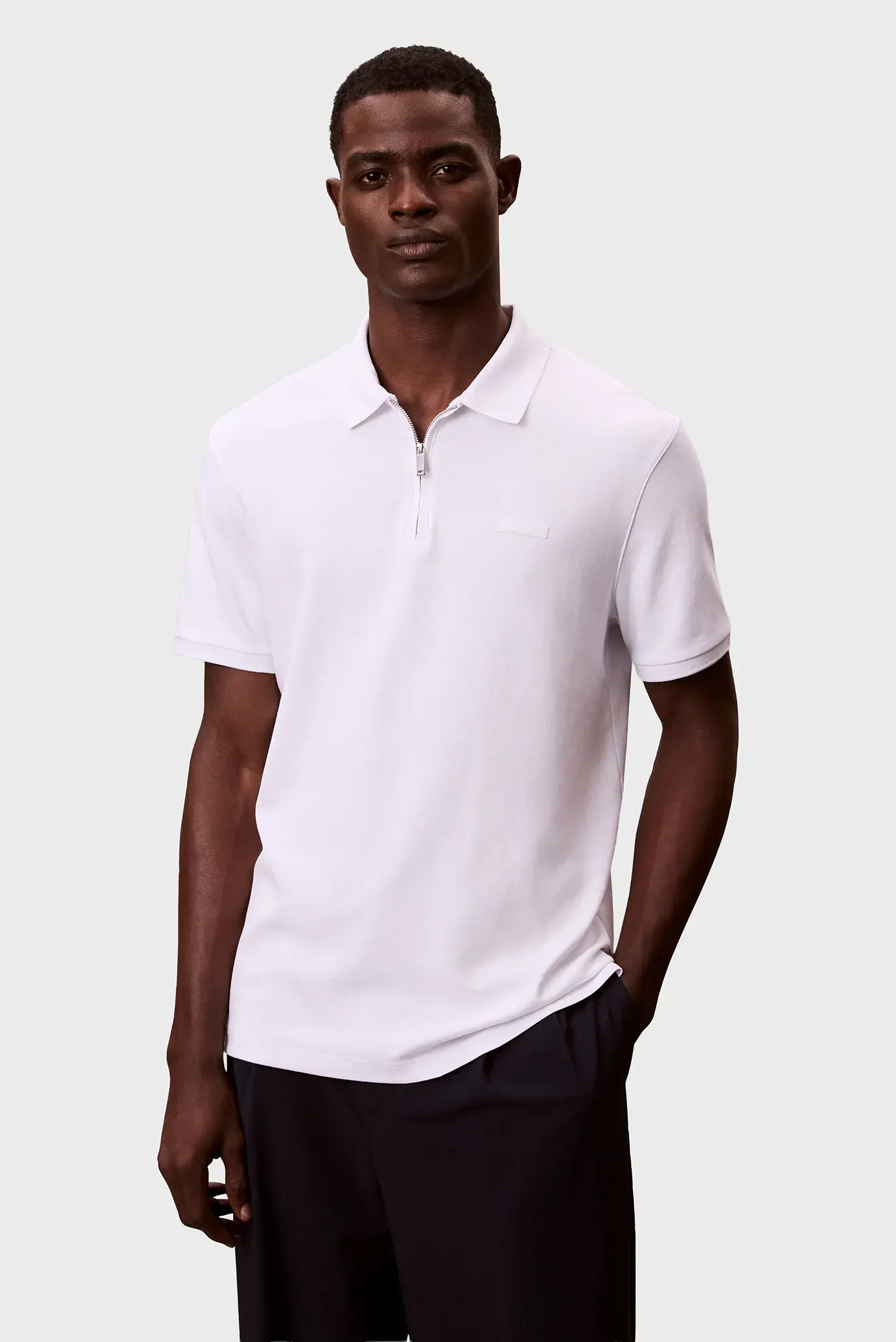 Поло SS SLIM SUPIMA ZIP POLO 1