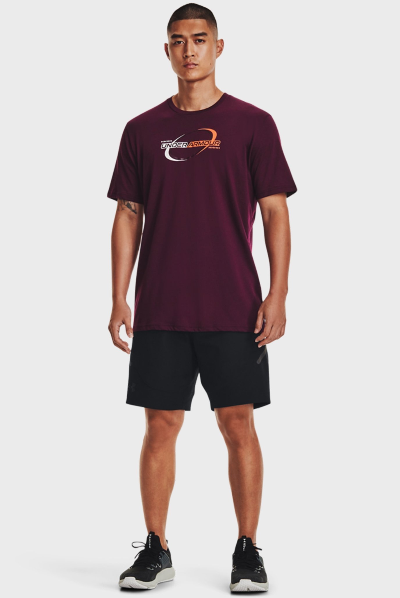 Мужская бордовая футболка UA SPORTSTYLE NOVELTY SS 8