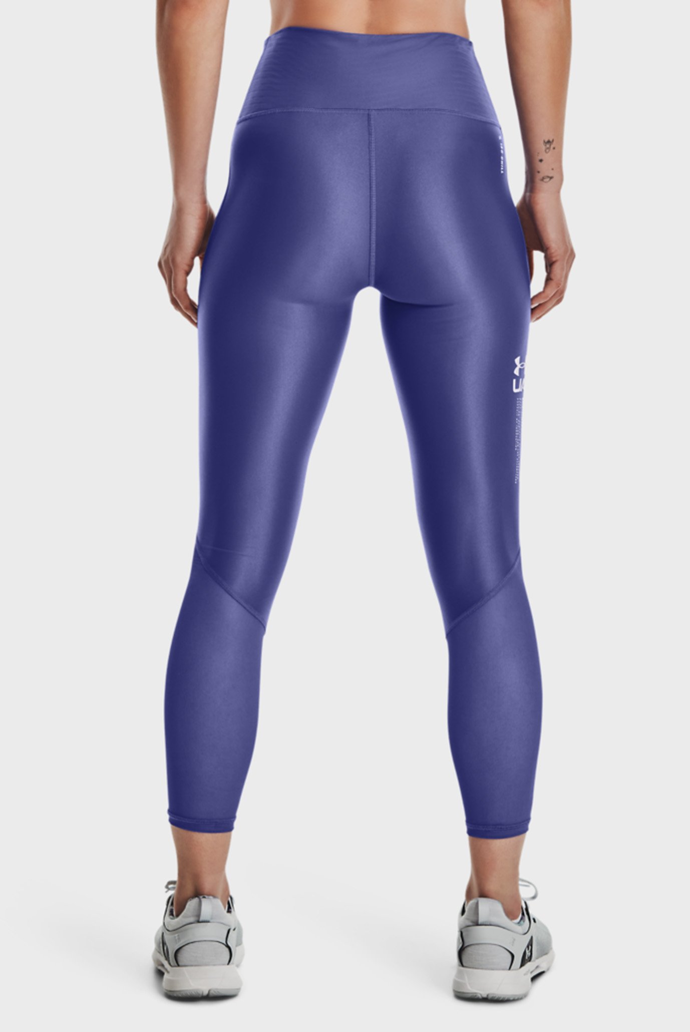 Женские фиолетовые тайтсы UA Iso Chill Ankle Leg NS 3
