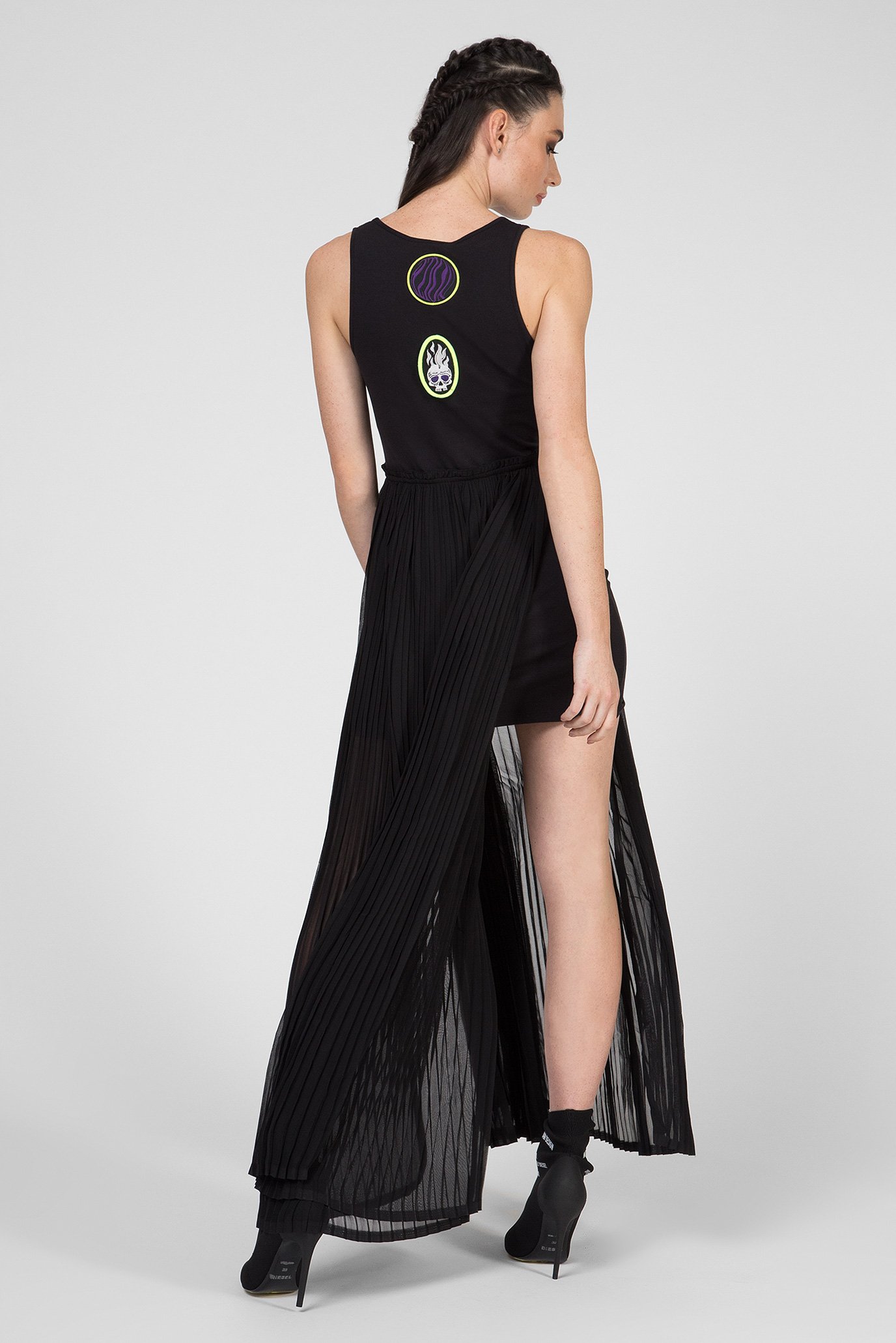 Женское черное платье D-TEHEI ABITO 4