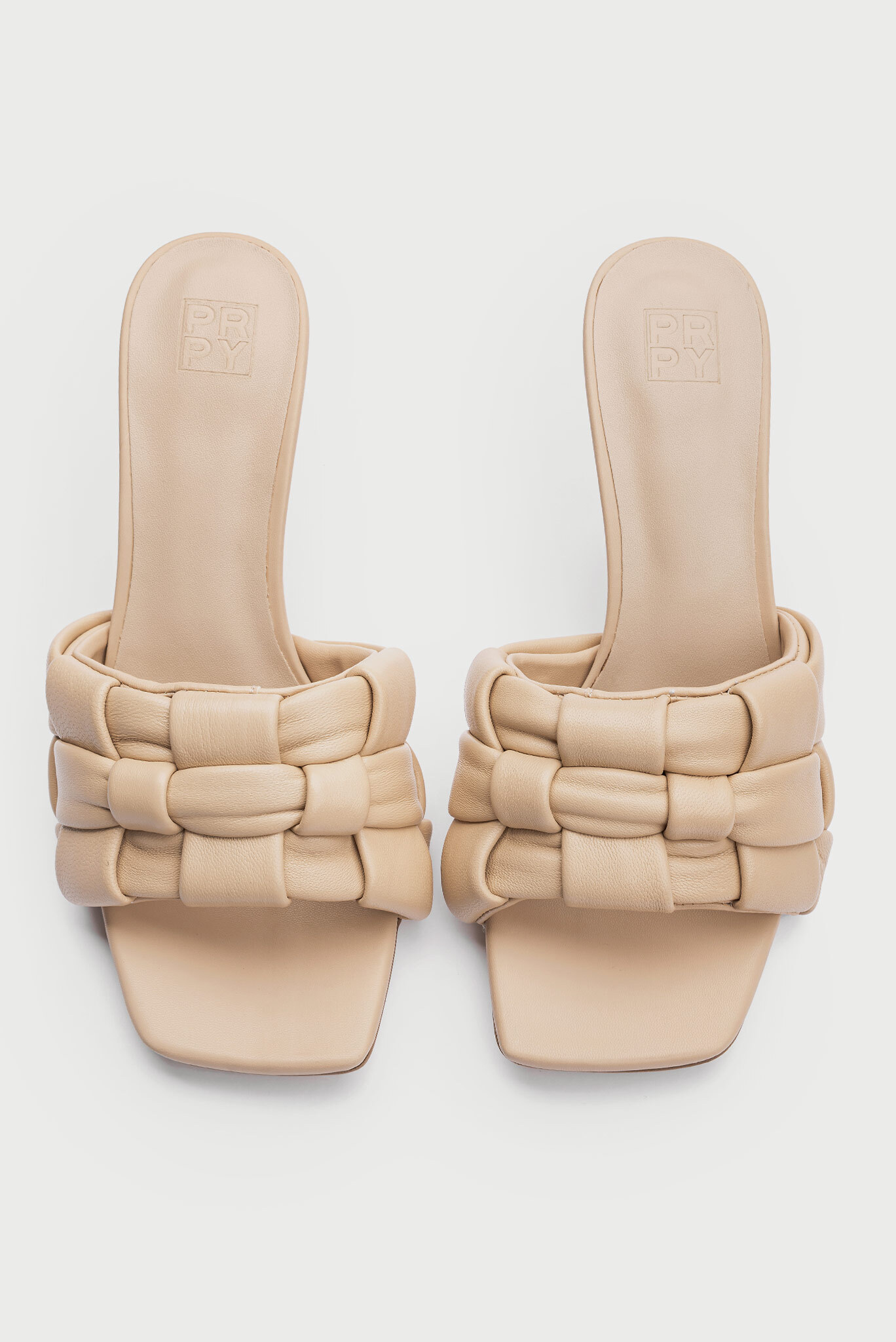 Женские бежевые кожаные мюли AylaPRPY Женские бежевые кожаные мюли Ayla 3