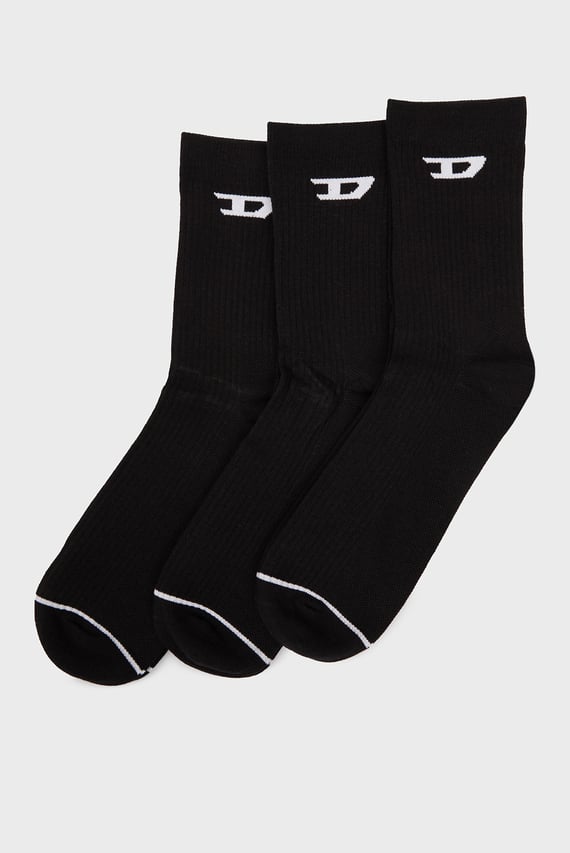 Мужские черные носки (3 пары) SKM-D-TENNIS