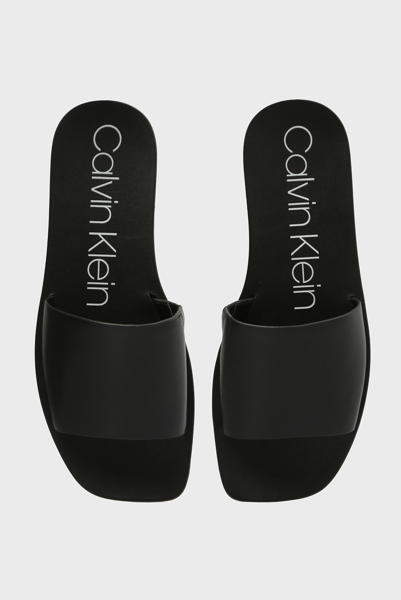 Женские черные кожаные слайдеры RAMIE 3