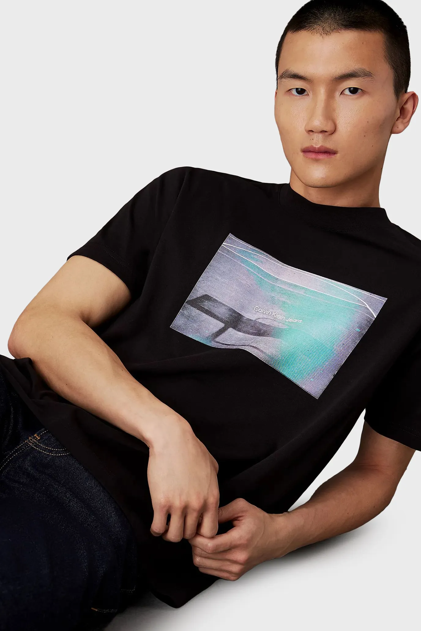 Мужская черная футболка BASKETBALL COURT GRAPHIC TEE 4