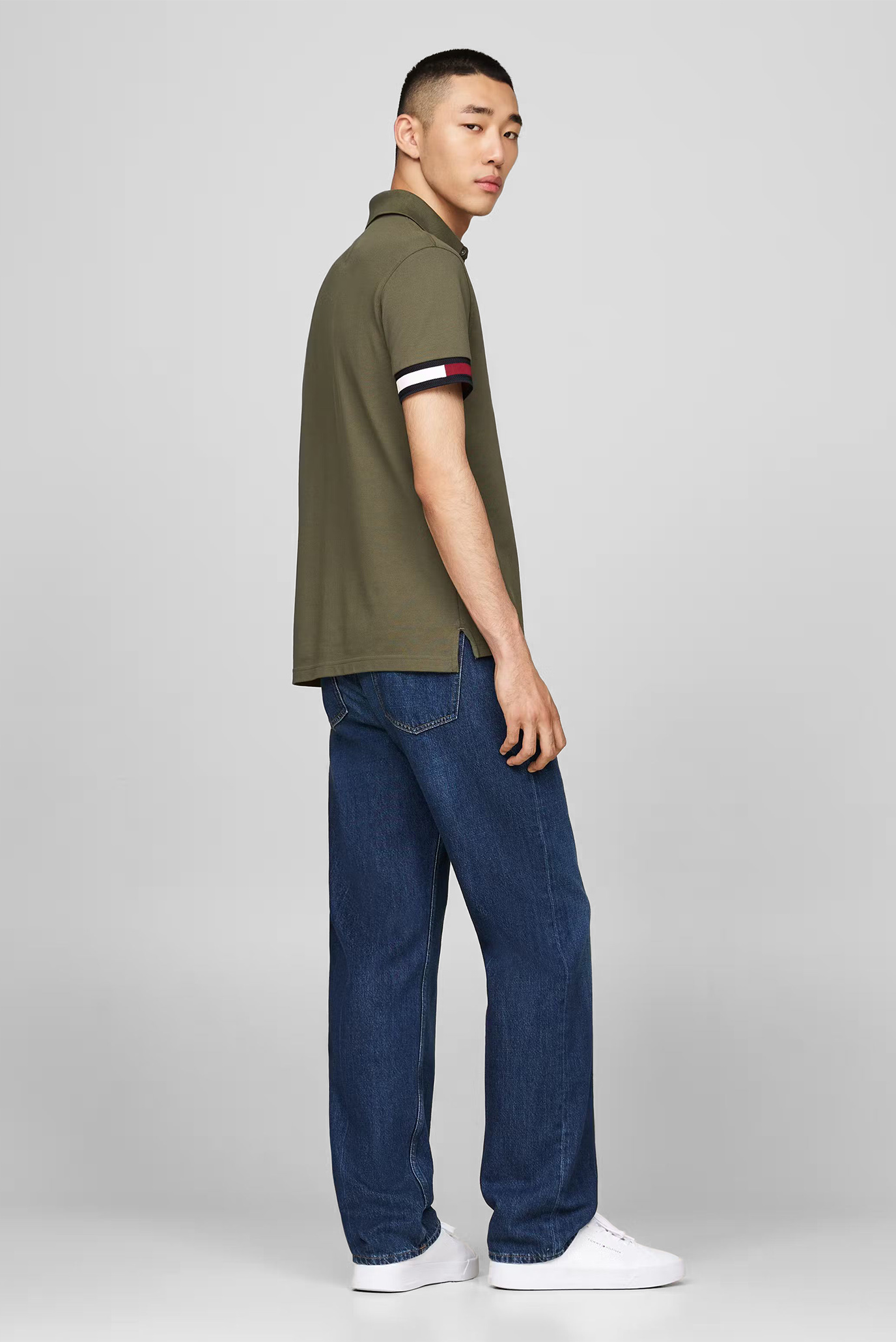 Поло FLAG CUFF SLIM FIT POLOTommy Hilfiger Поло FLAG CUFF SLIM FIT POLO 2