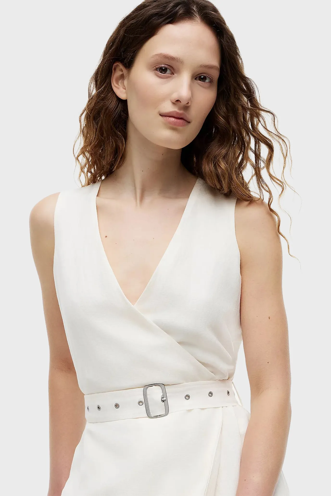 Платье VIS LINEN BELTED MIDI NS DRESS 2