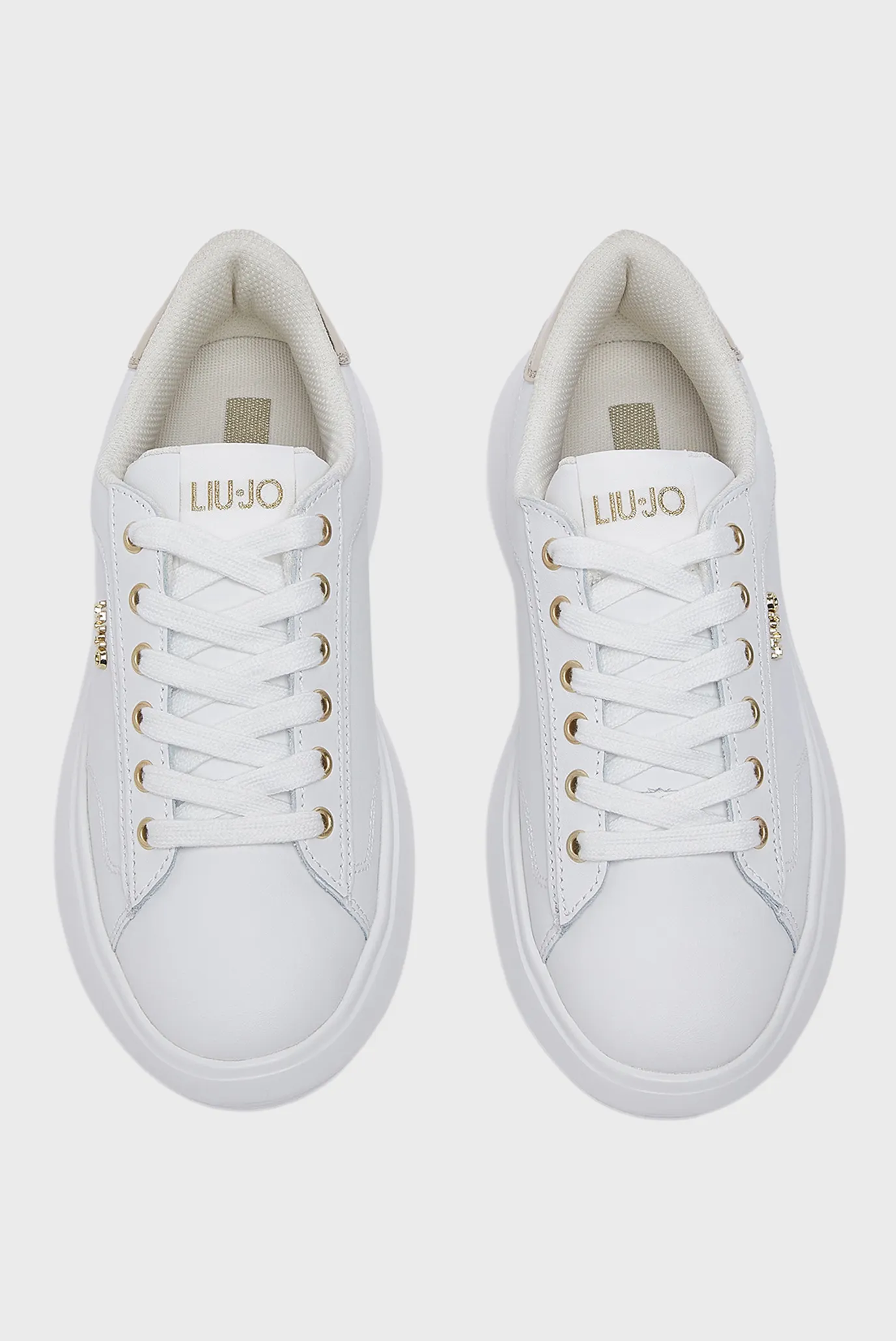 Кроссовки CASPER 01 - SNEAKER CALF LEATHER METALLI WHITE LIGHT GOLD 4