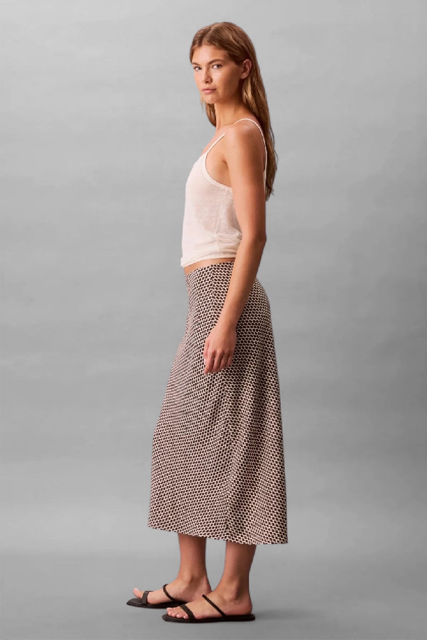 Юбка PRINTED CREPE SLIP M 3