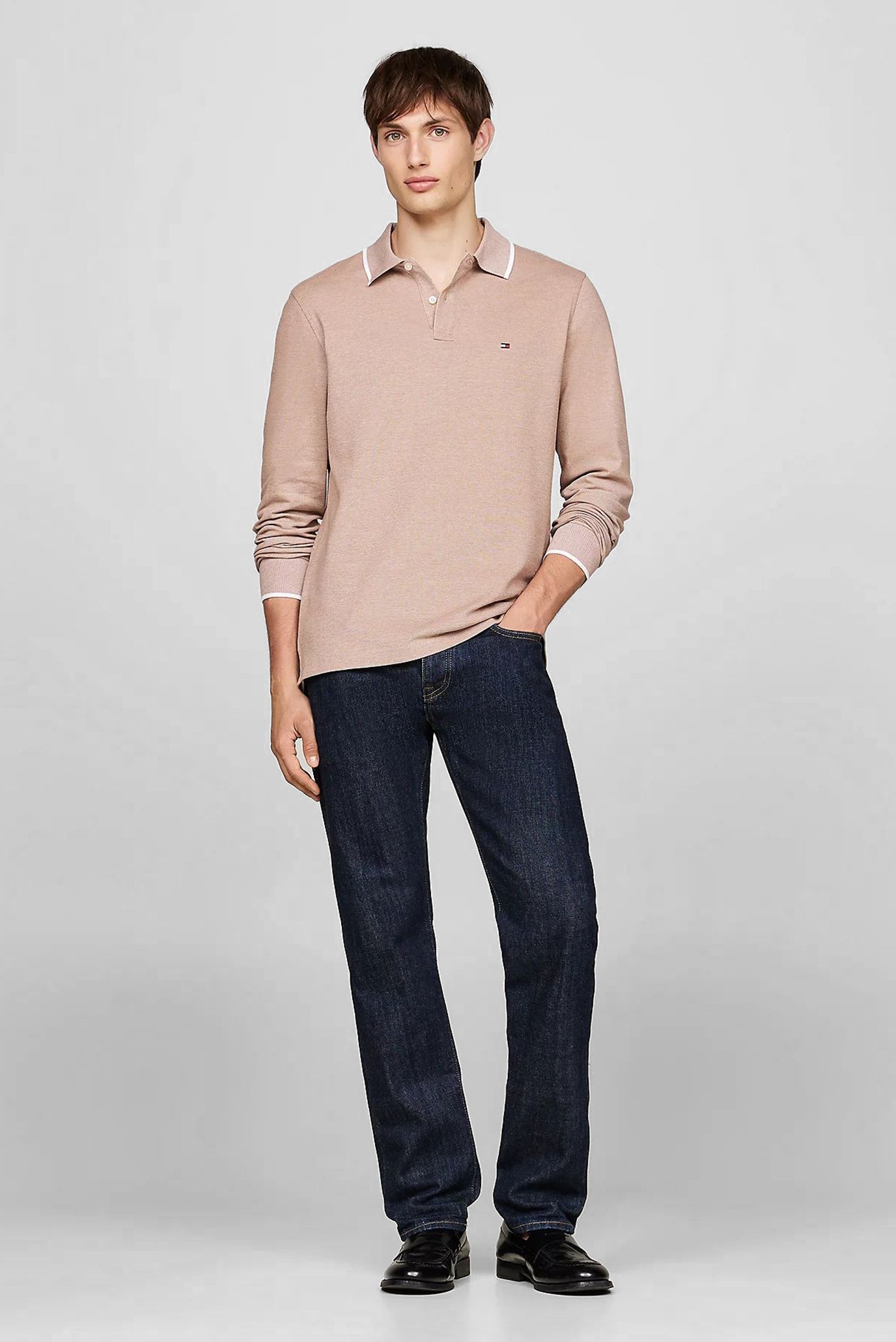 Поло с длинным рукавом L S OXFORD TIPPED REG POLO 2