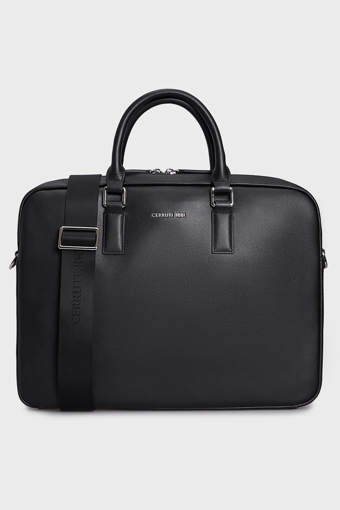 Мужская черная кожаная сумка для ноутбука BRIEFCASE IRAMA 1