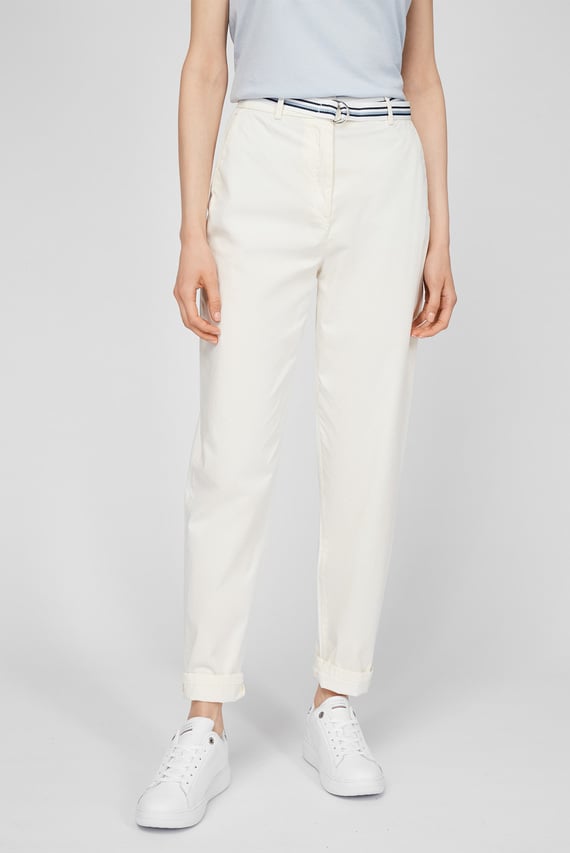 Женские белые брюки CO MODERN TAPERED CHINO