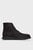 Мужские черные кожаные ботинки LACE UP BOOT