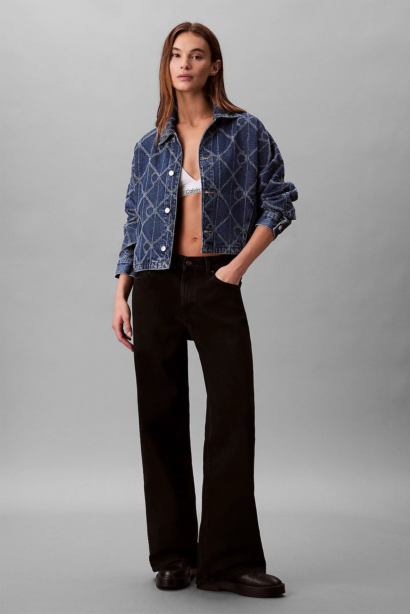 Куртка джинсовая AOP TRUCKER JACKET CK ATLANTIC 2