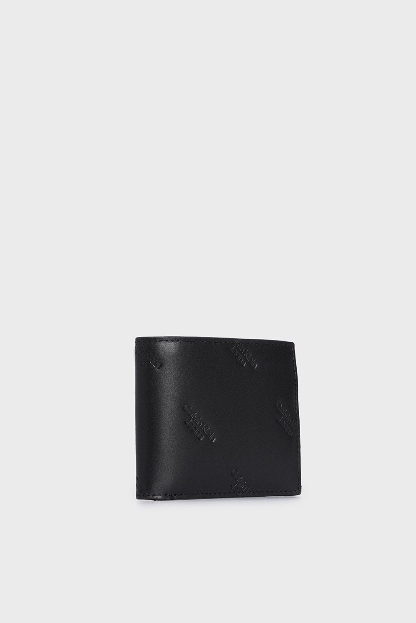 Мужской черный кожаный кошелек LOGO PRINT BIFOLD W  COIN 3