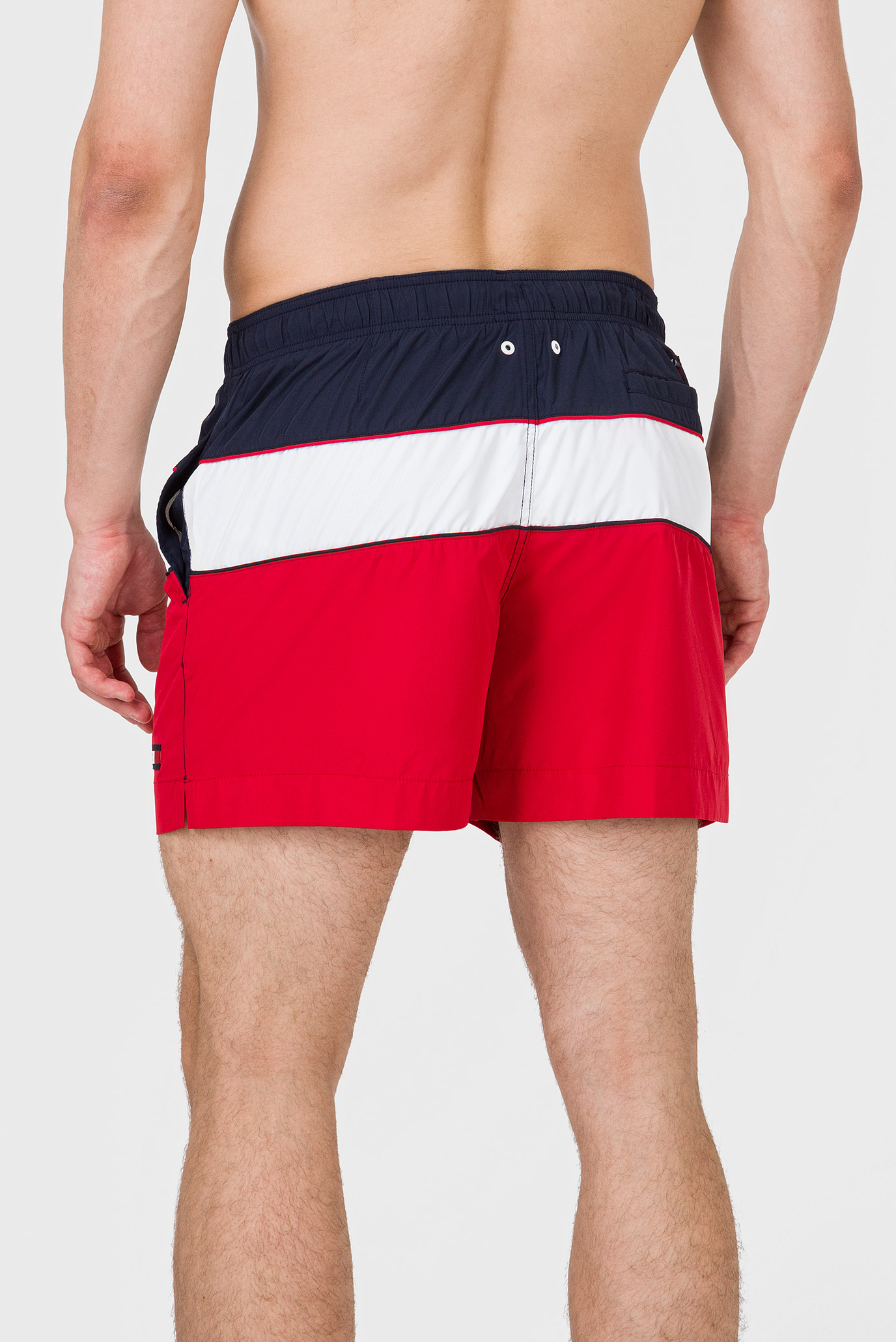 Мужские красные плавательные шорты 5