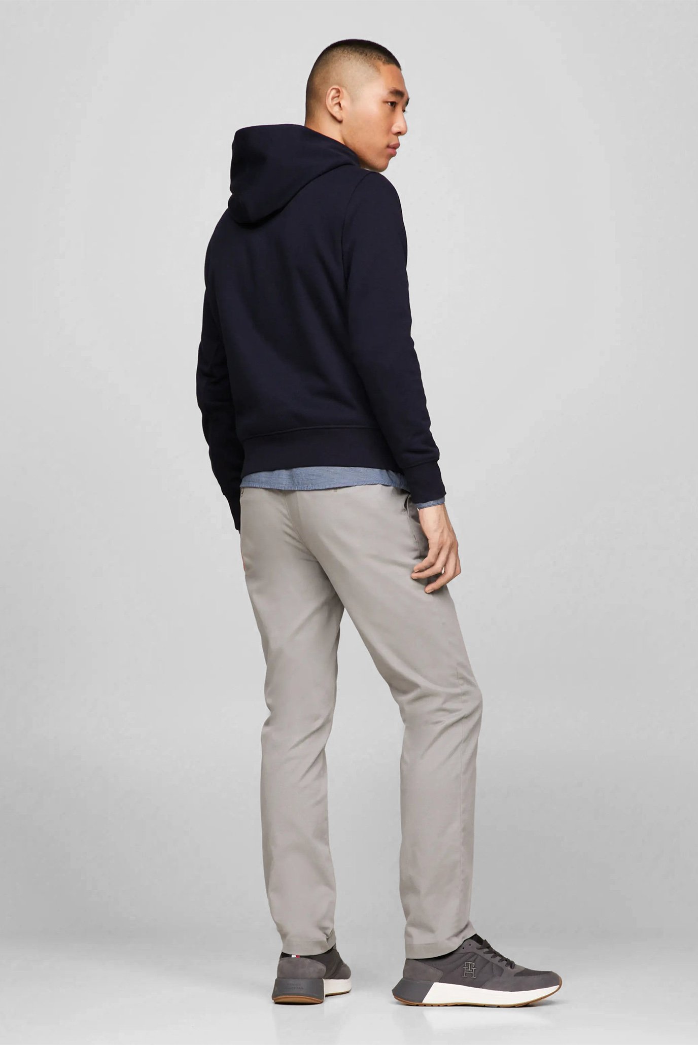 Мужское темно-синее худи FLAG LOGO 3