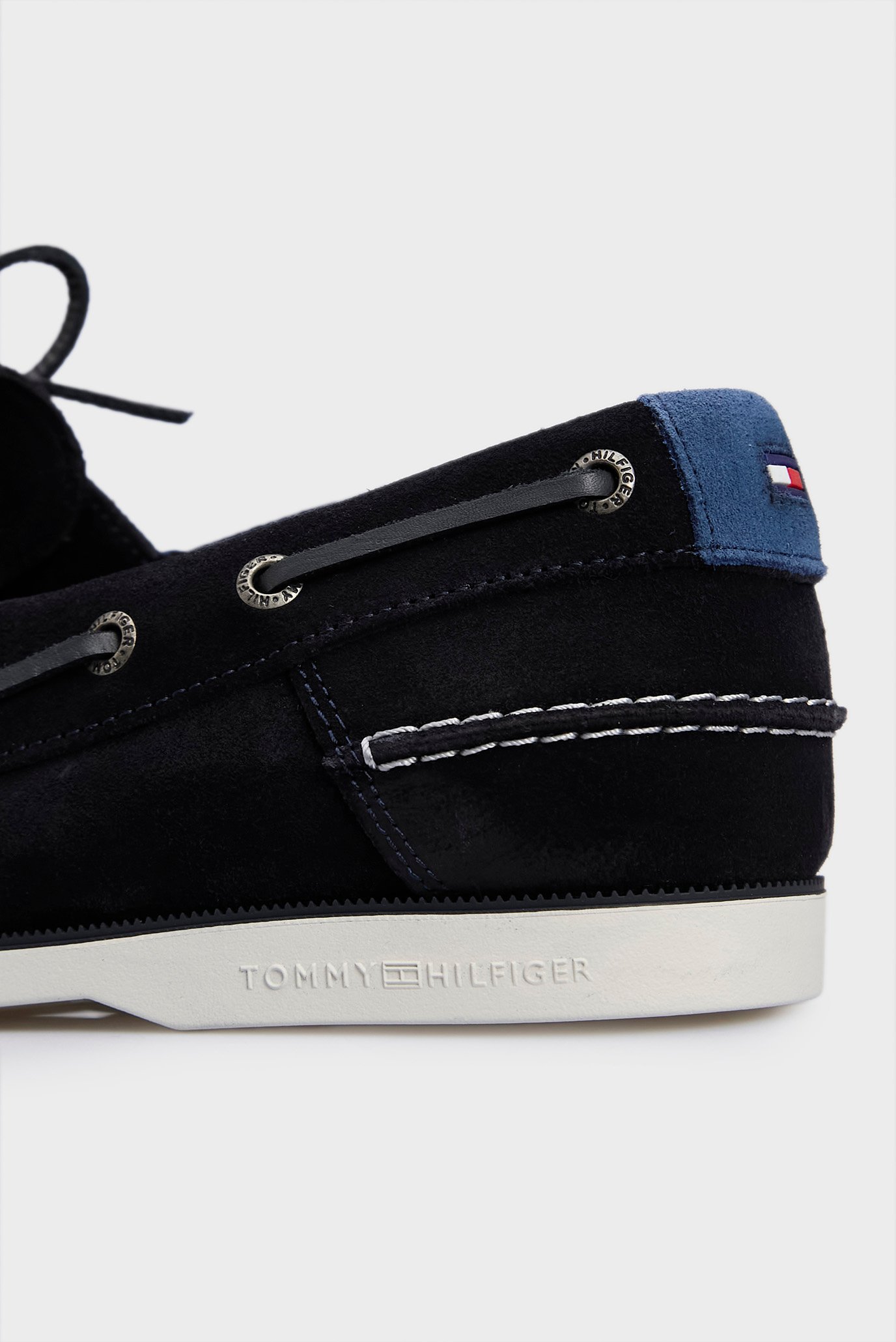Мужские темно-синие замшевые топсайдеры TH BOAT SHOE CORE SUEDE 2