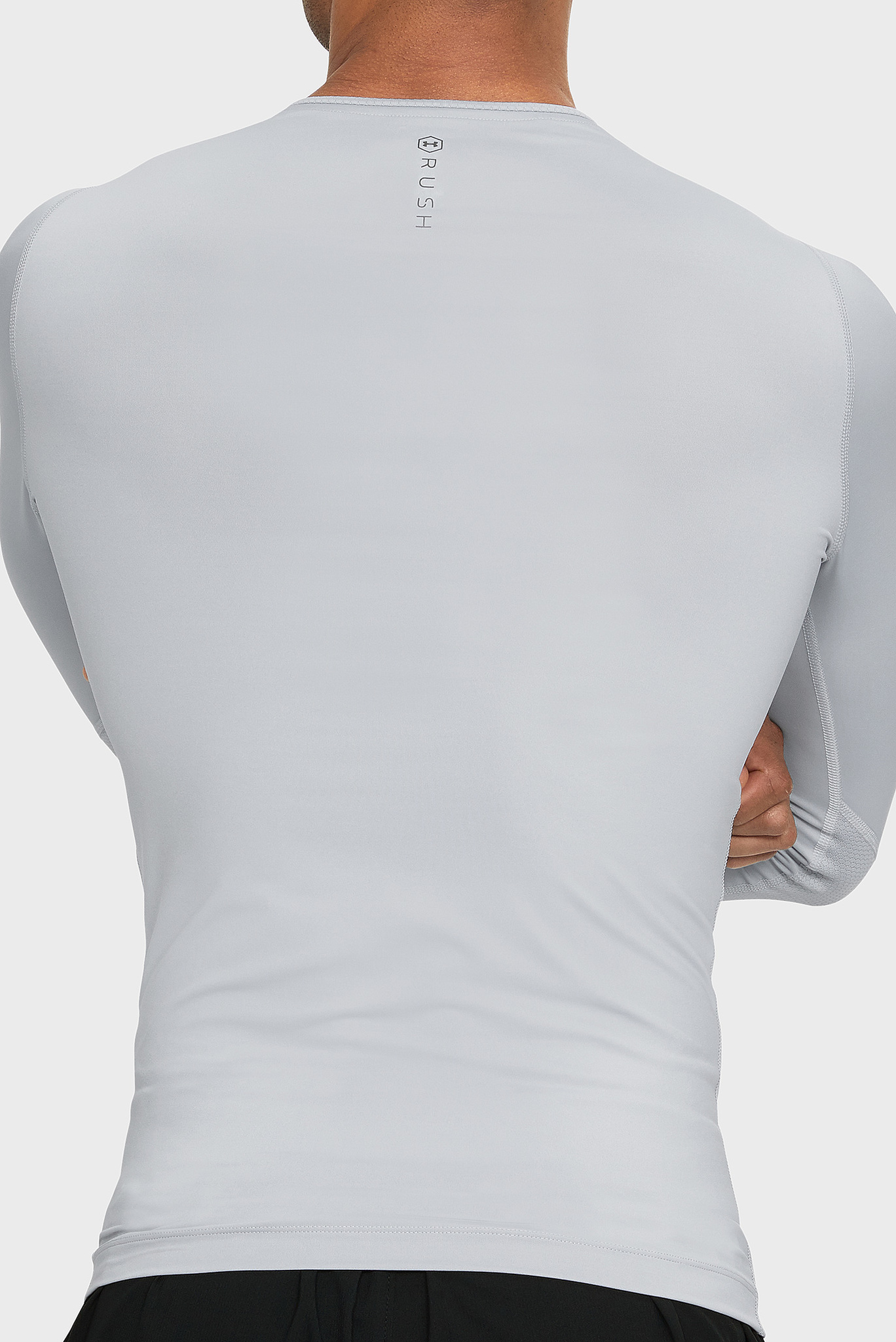 Мужской серый реглан UA Rush Compression LS 2