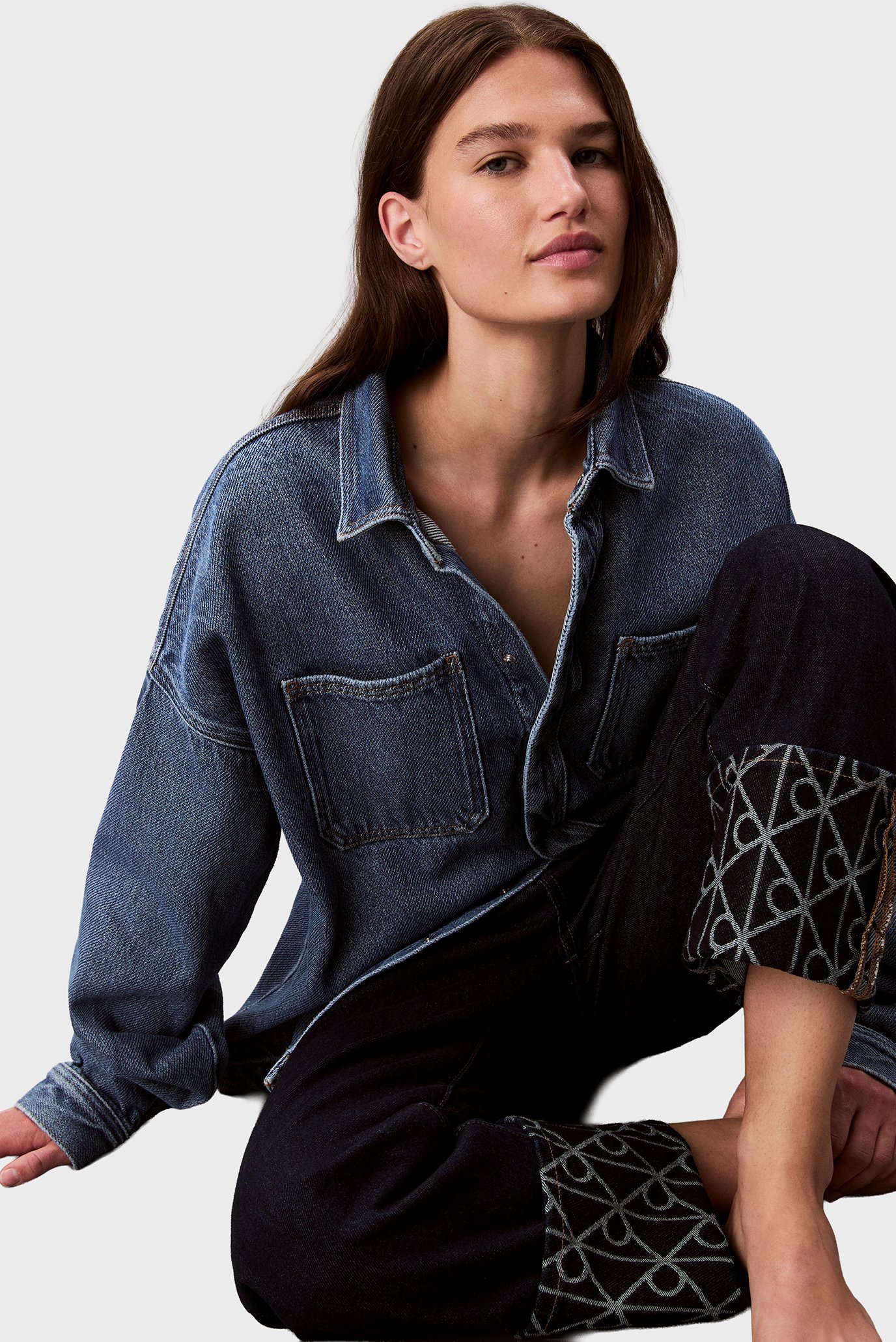 Джинсы RELAXED CROP CUFF CK INDIGO JACQ 5