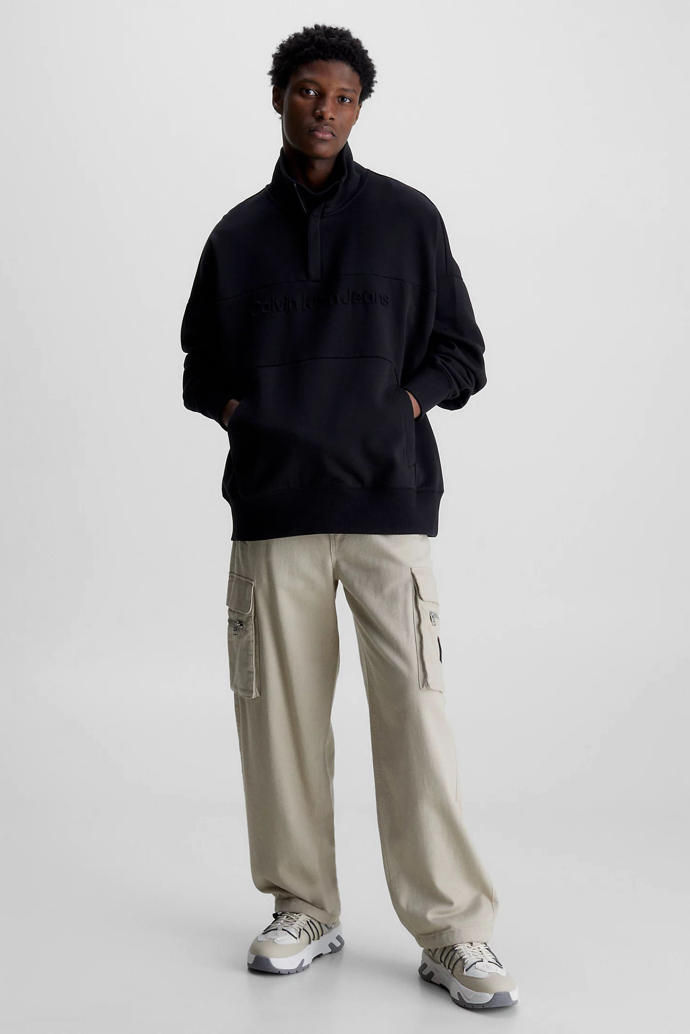 Свитшот INSTITUTIONAL EMBOSSED HALF ZIP 8