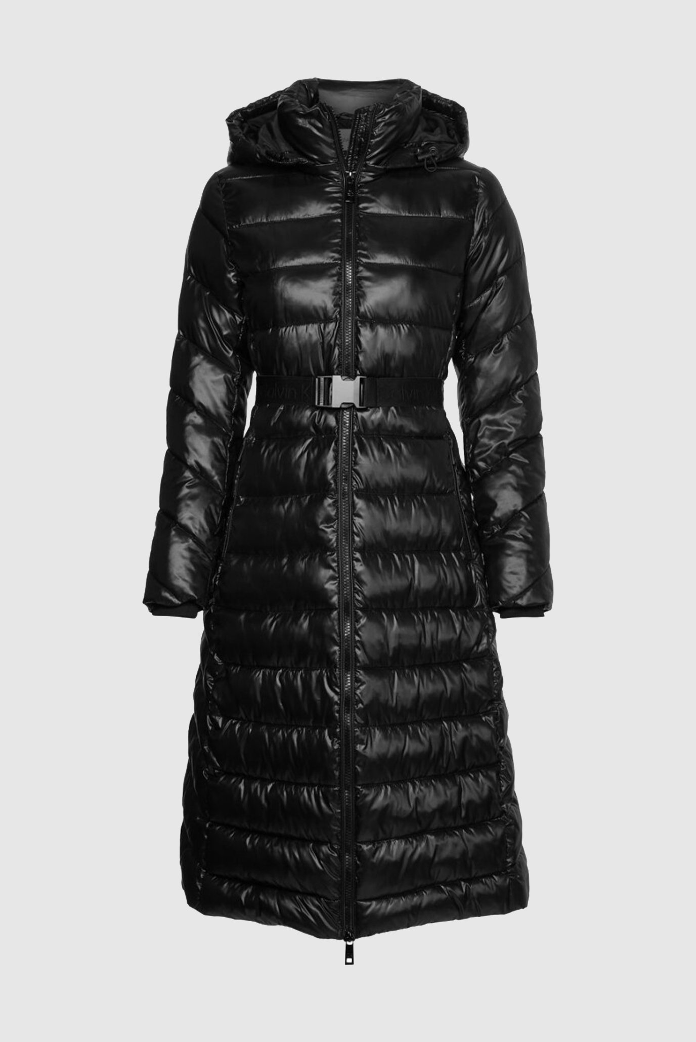 Женская черная куртка ESSENTIAL BELTED MAXI COAT 1