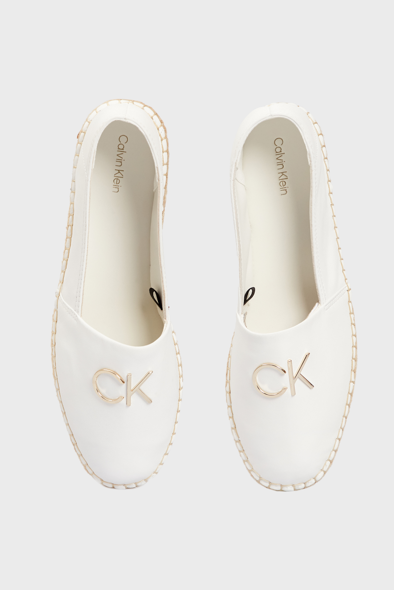 Женские белые кожаные эспадрильи 9