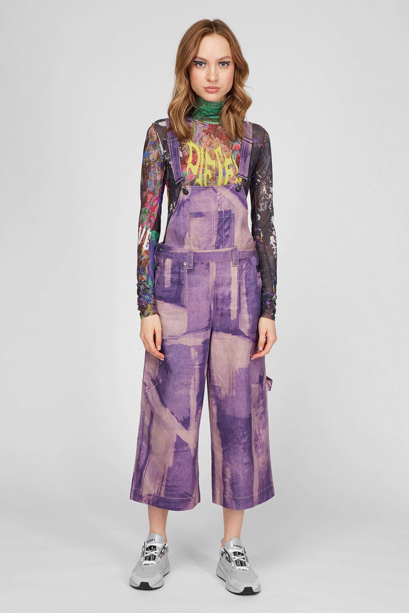 Женский фиолетовый комбинезон P-BIBI 6