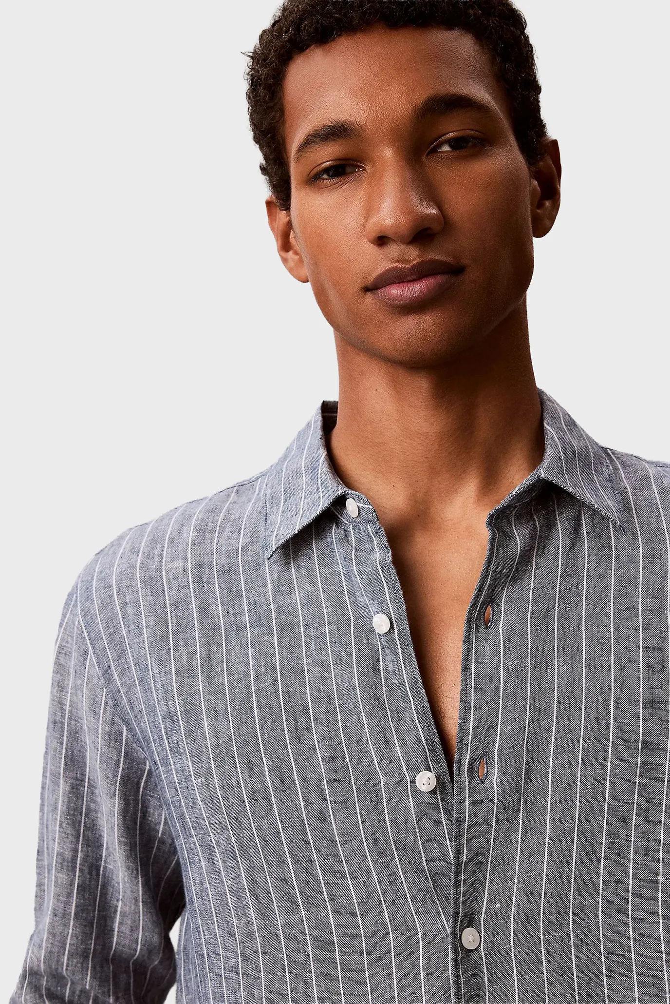 Рубашка LS YD PINSTRIPE LINEN CLASSIC SH 4